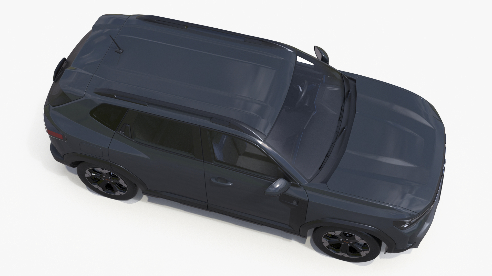 3D Dacia Duster 2024 Crossover Simplified Gray model