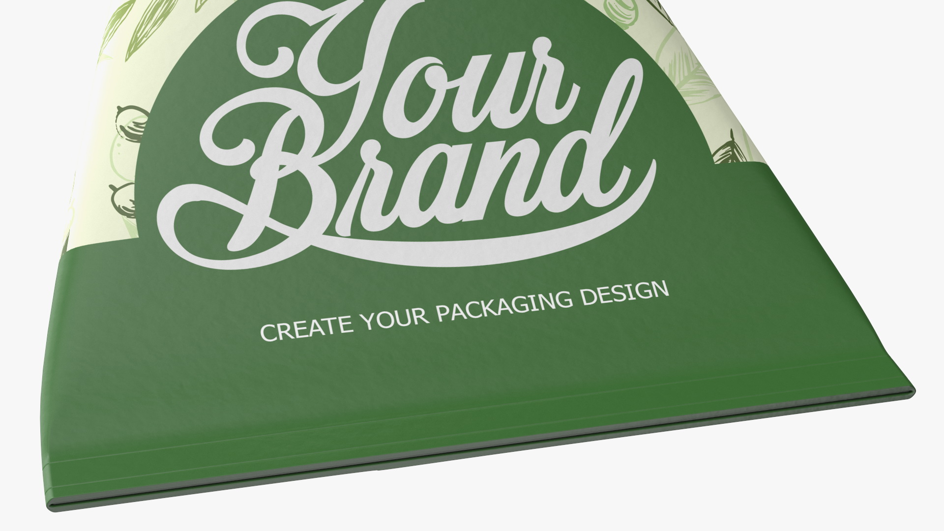 Triangle Aseptic Package Mockup Green 3D