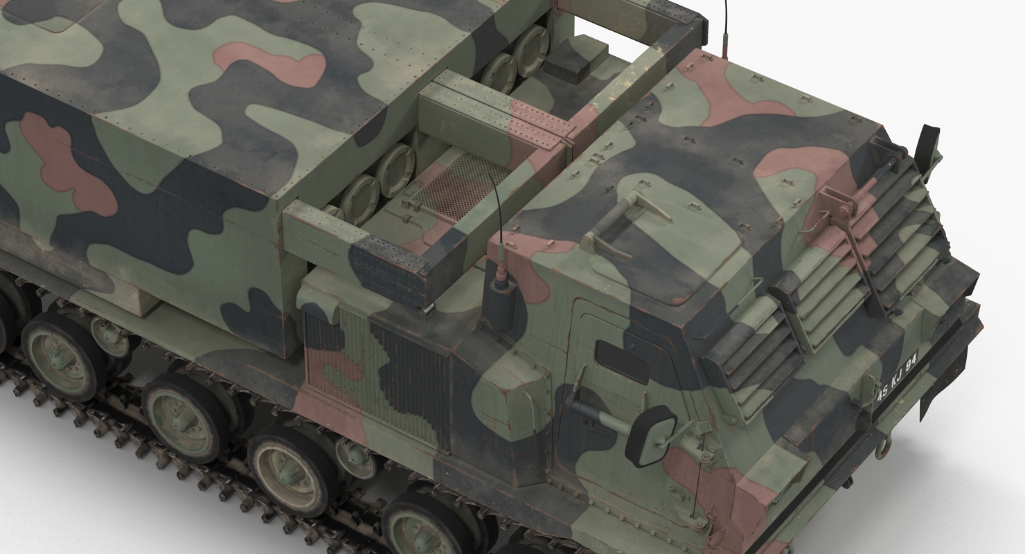 US Multiple Rocket Launcher M270 MLRS Camo 3D