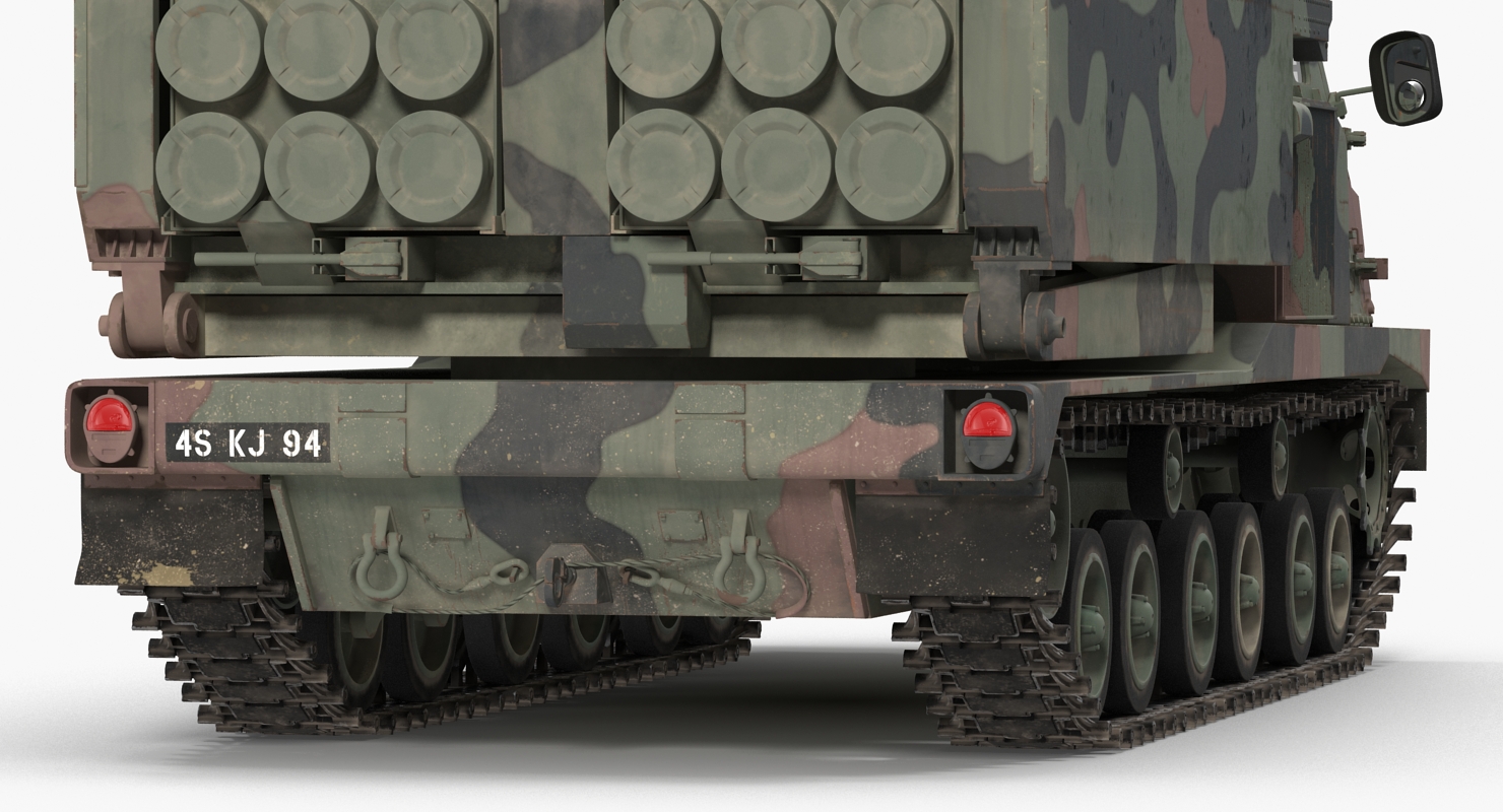 US Multiple Rocket Launcher M270 MLRS Camo 3D