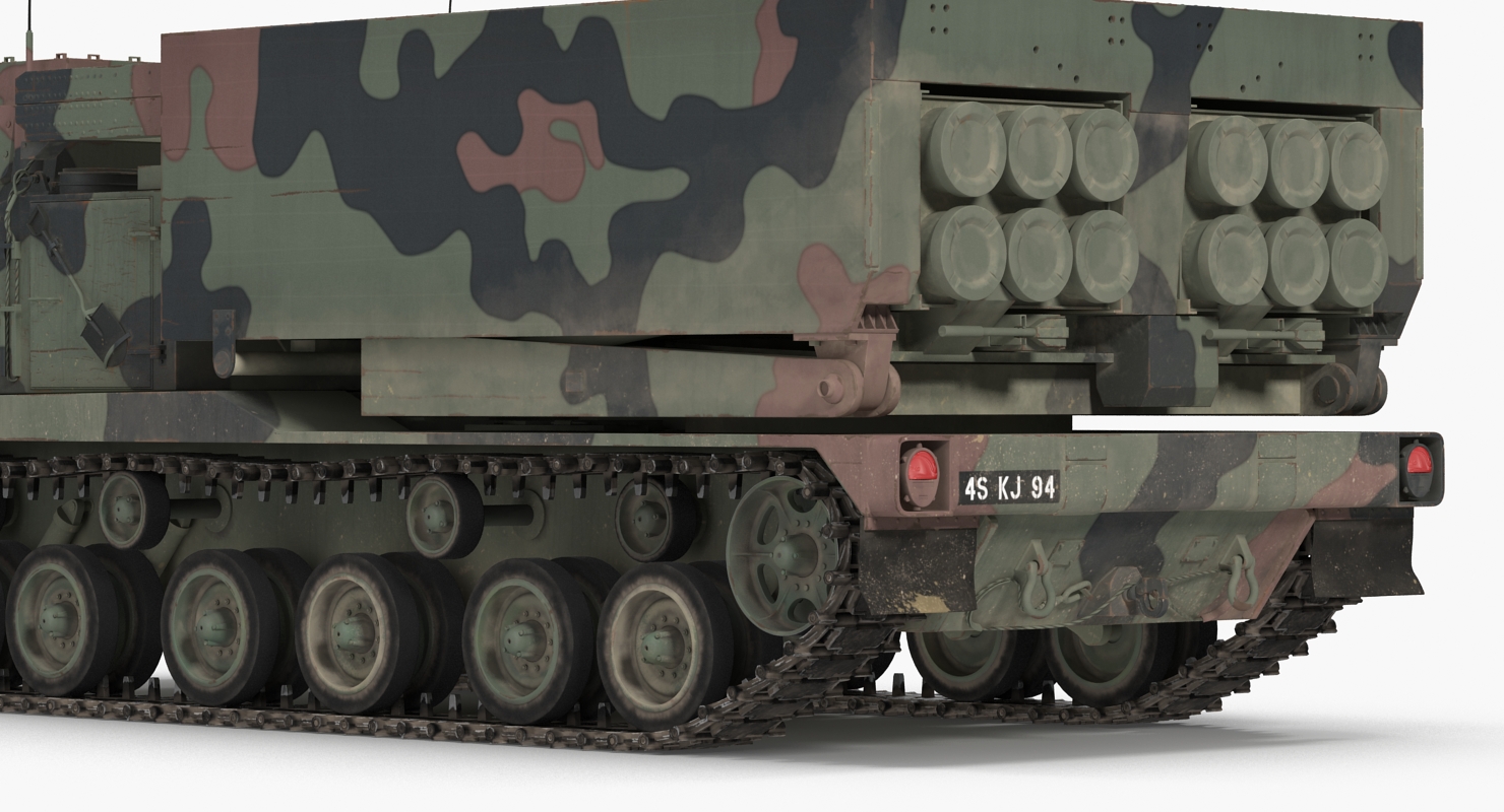 US Multiple Rocket Launcher M270 MLRS Camo 3D