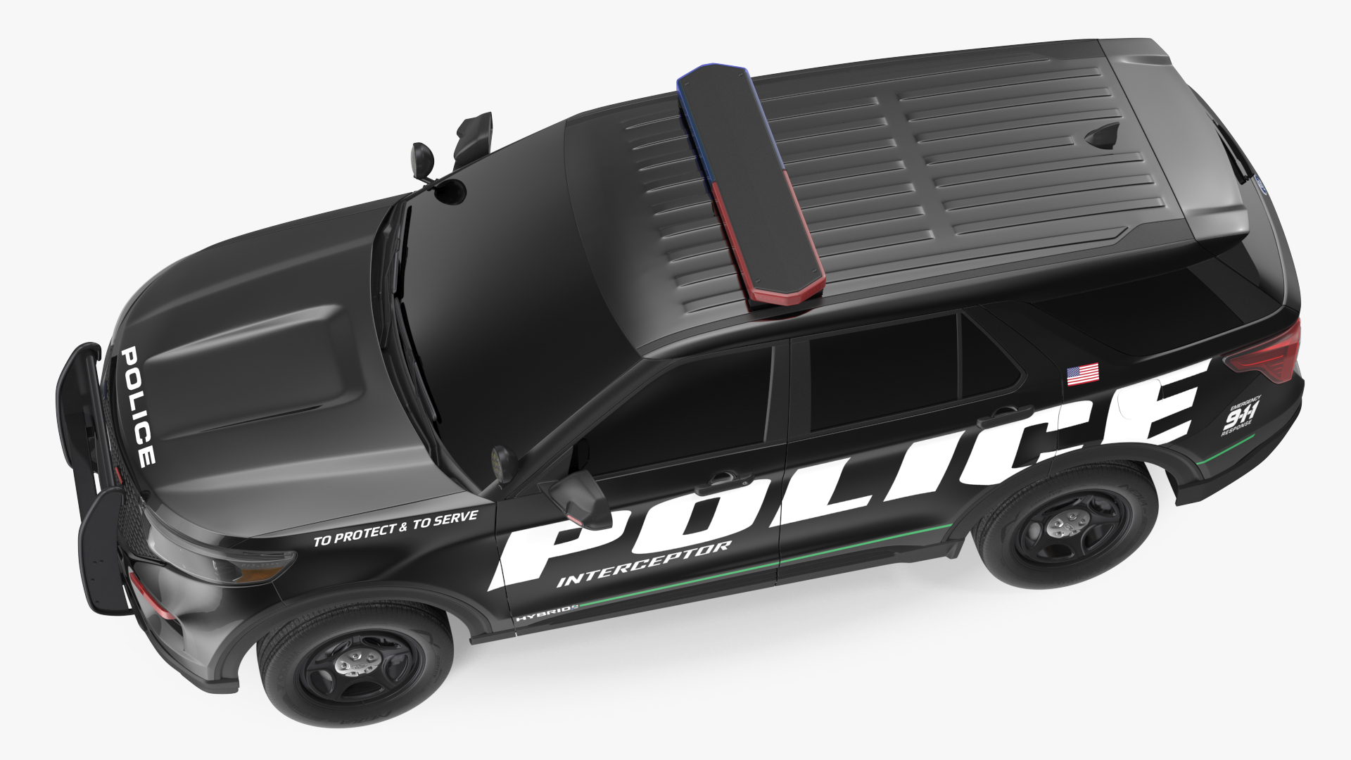 Ford Police Interceptor Exterior Only 3D