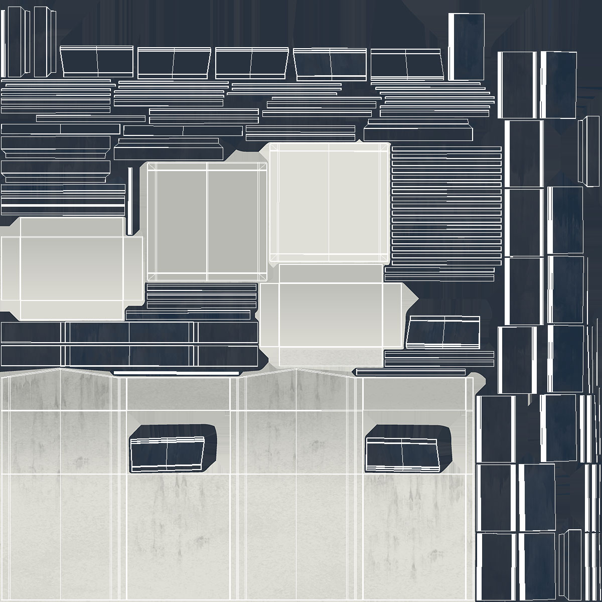 Rooftop Cellular Tower Transmitter 3D model