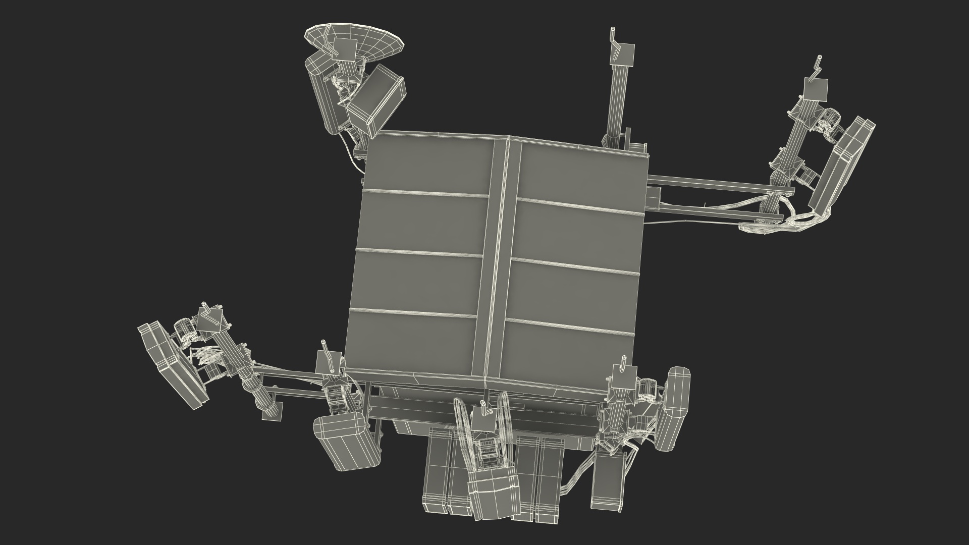 Rooftop Cellular Tower Transmitter 3D model