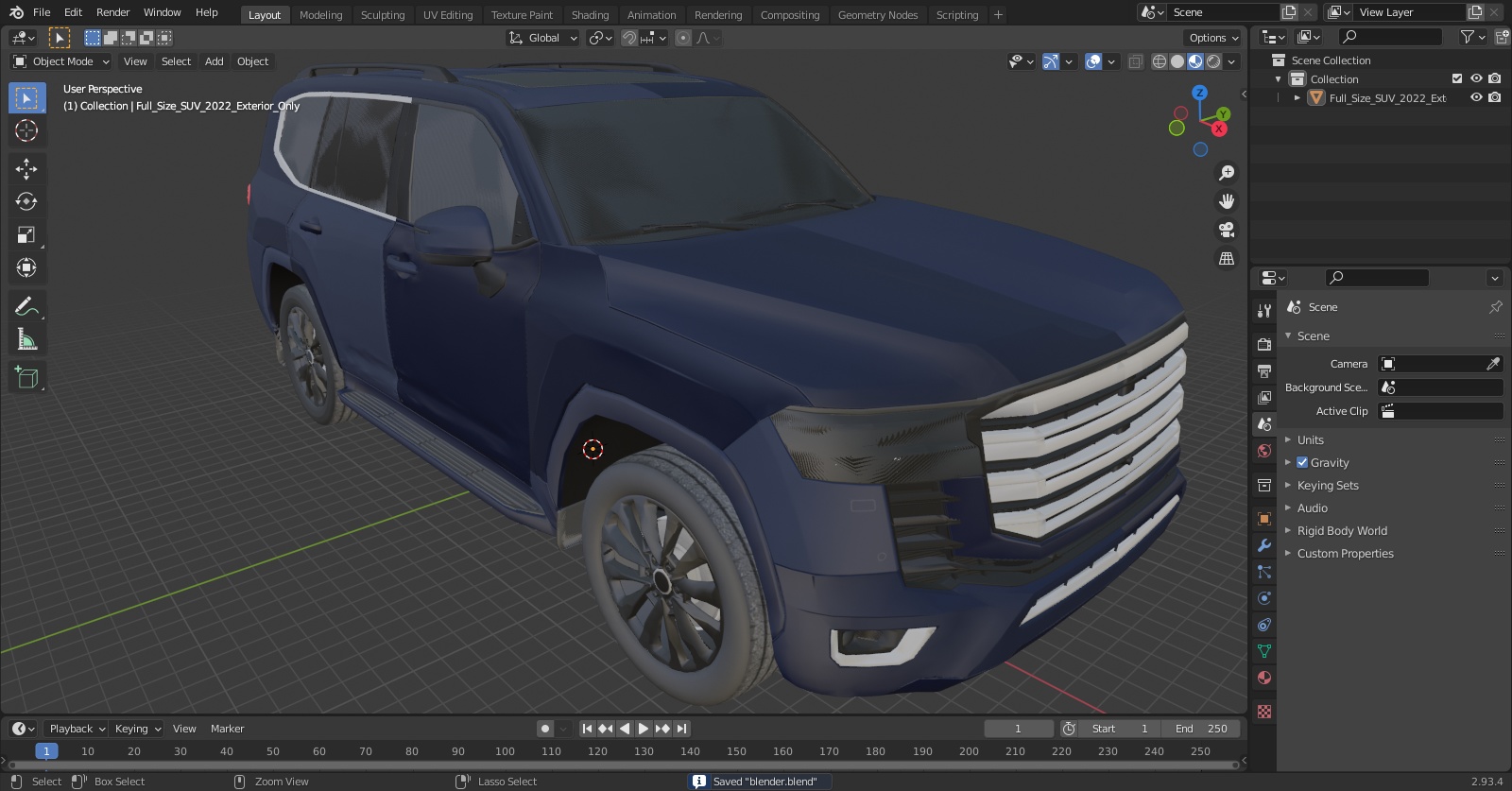 Full Size SUV 2022 Exterior Only 3D