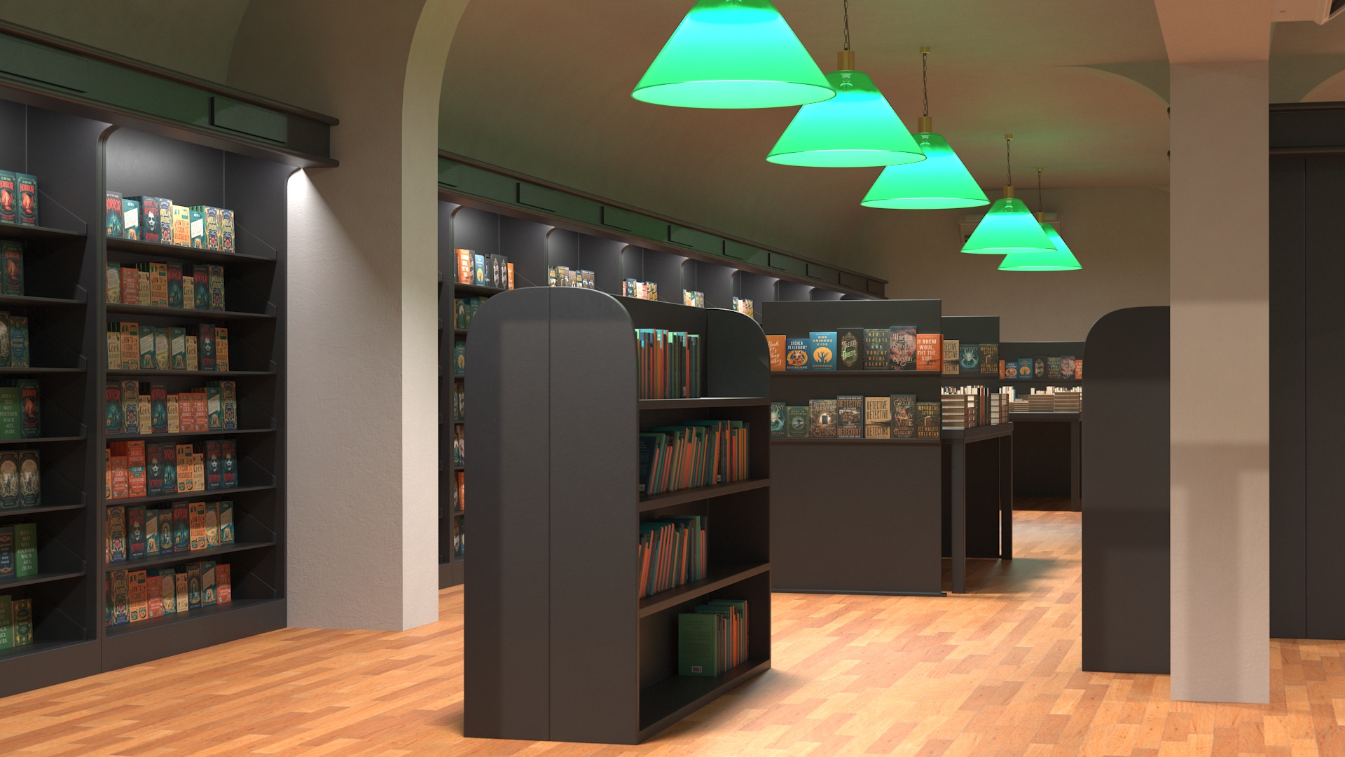 Book Store Interior 3D model