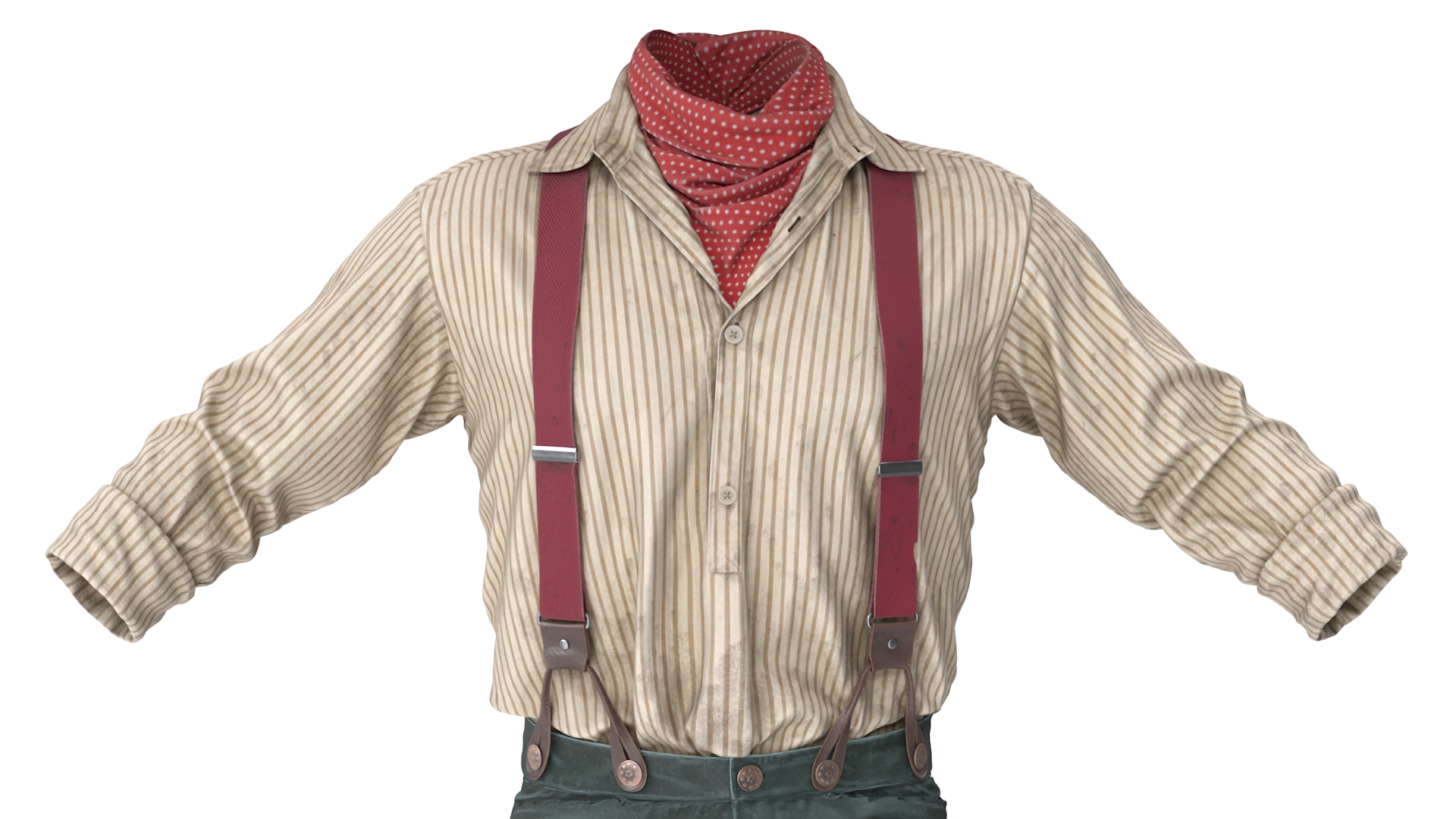 Wild West Mens Clothes 3D