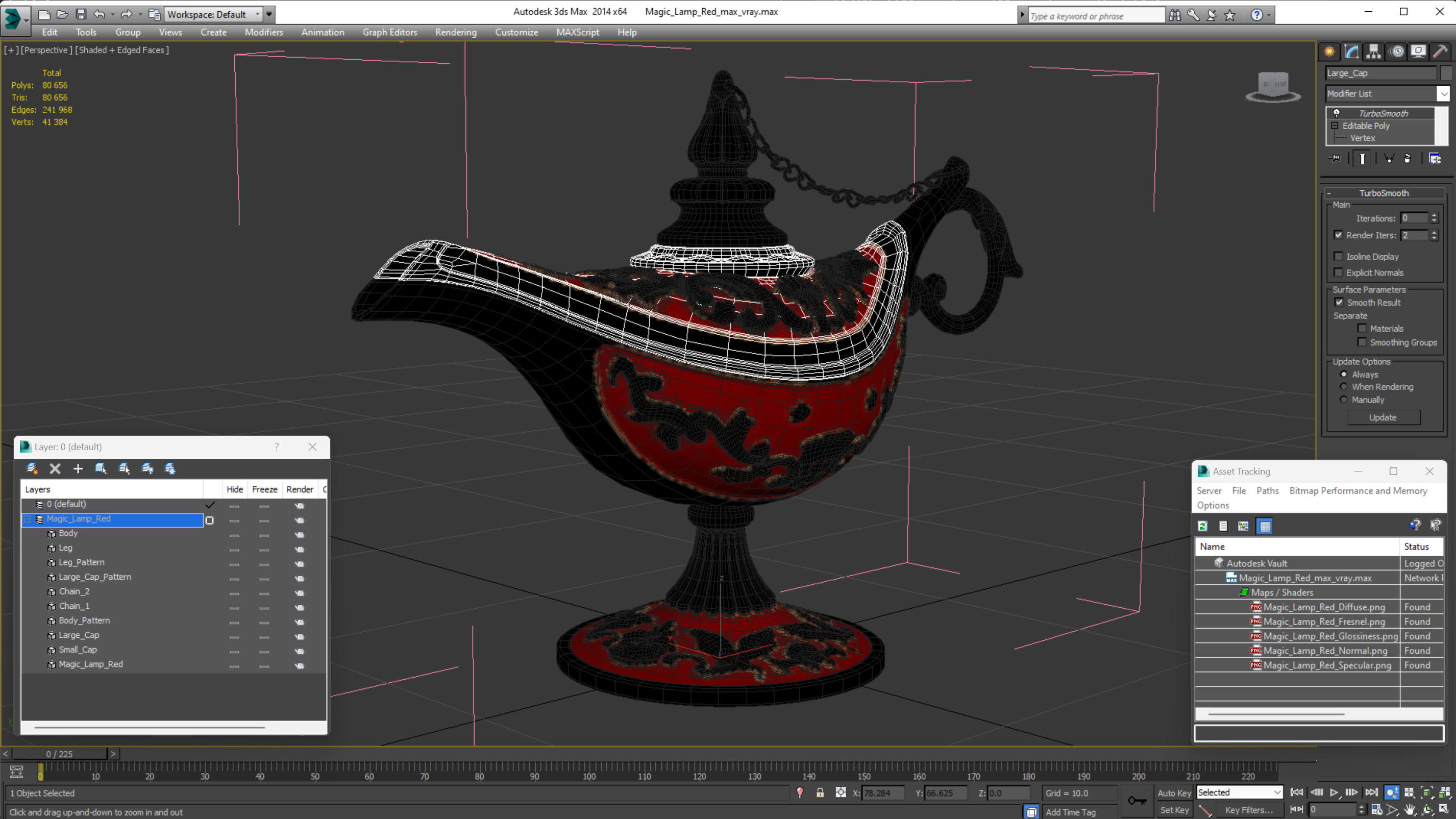 Magic Lamp Red 3D model