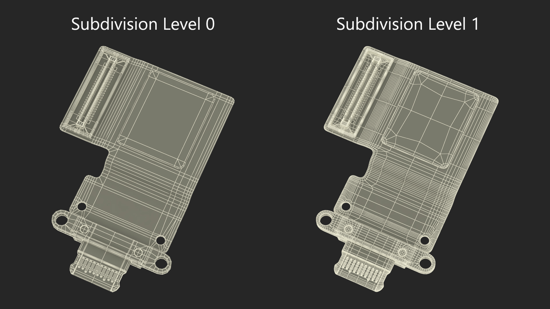 3D 12 9 iPad Pro USB C Port Module