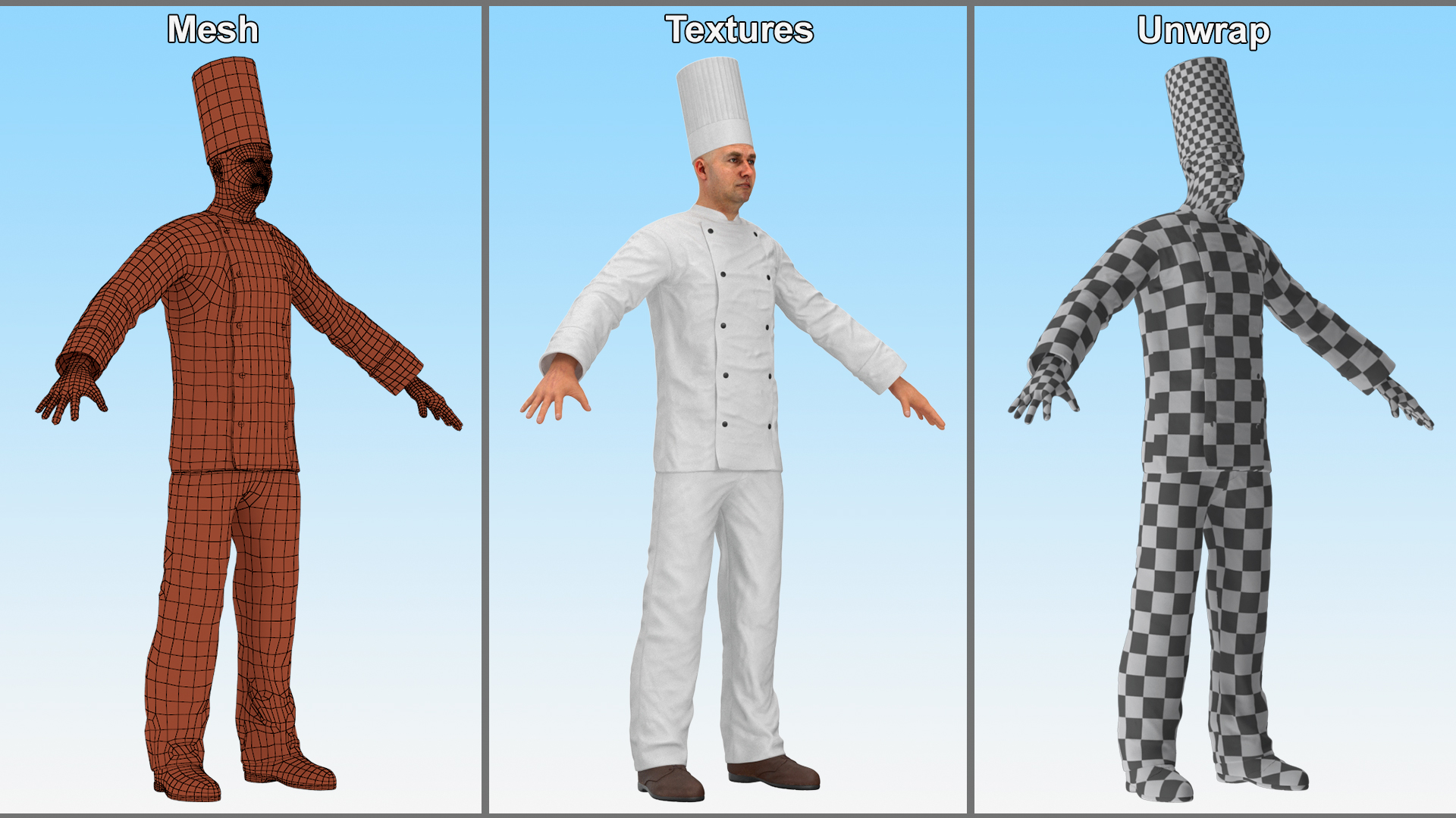 3D Chef Rigged