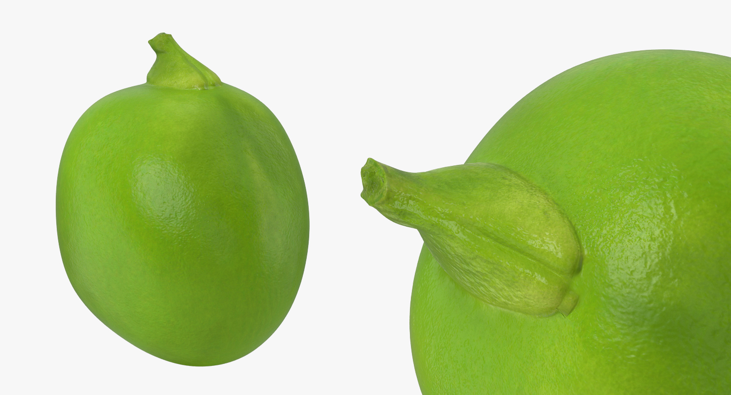 3D Peas On Open Pod