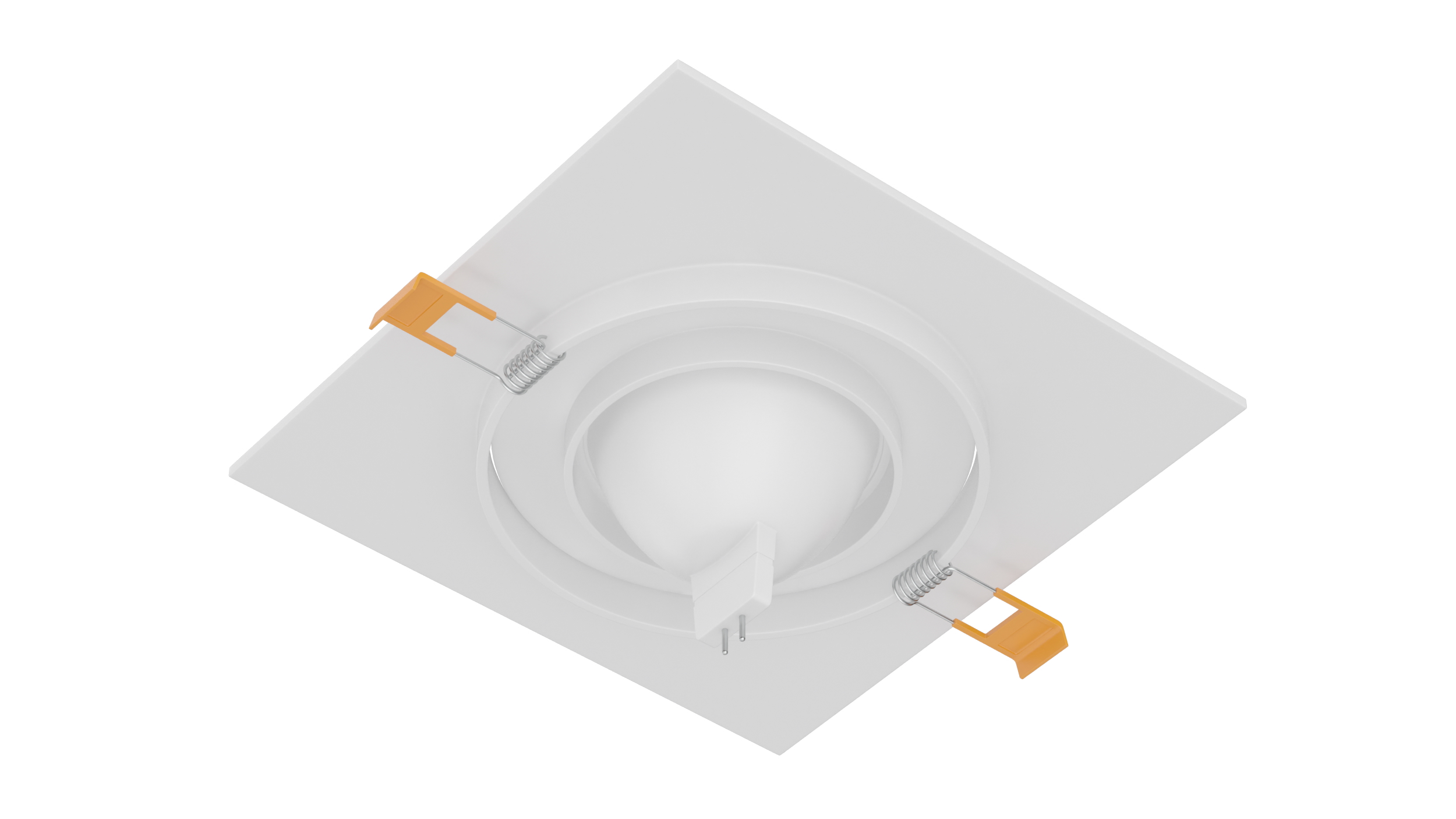 3D model Recessed Modular Ceiling Lamp White