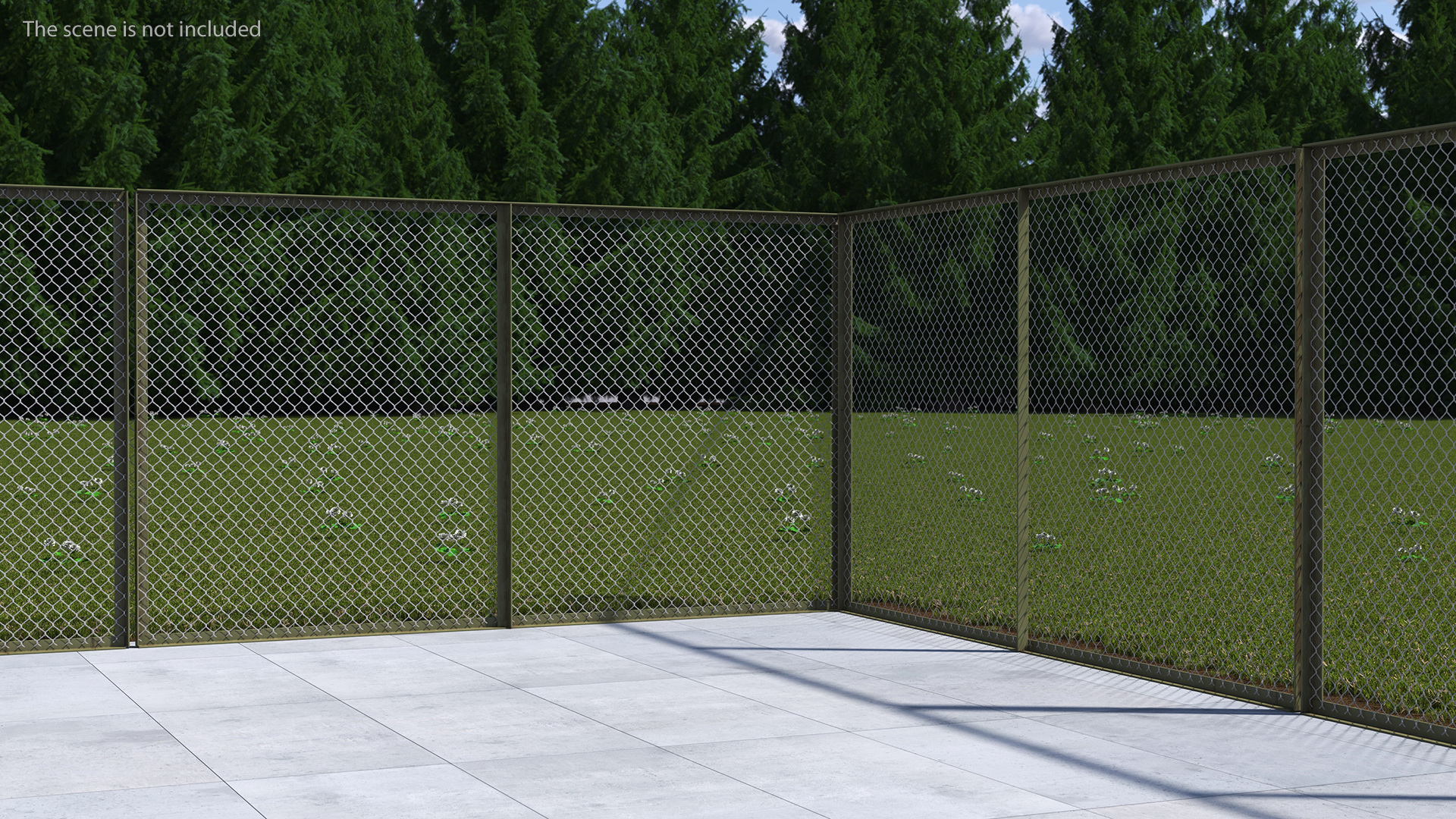 Traditional Wire Fence 3D