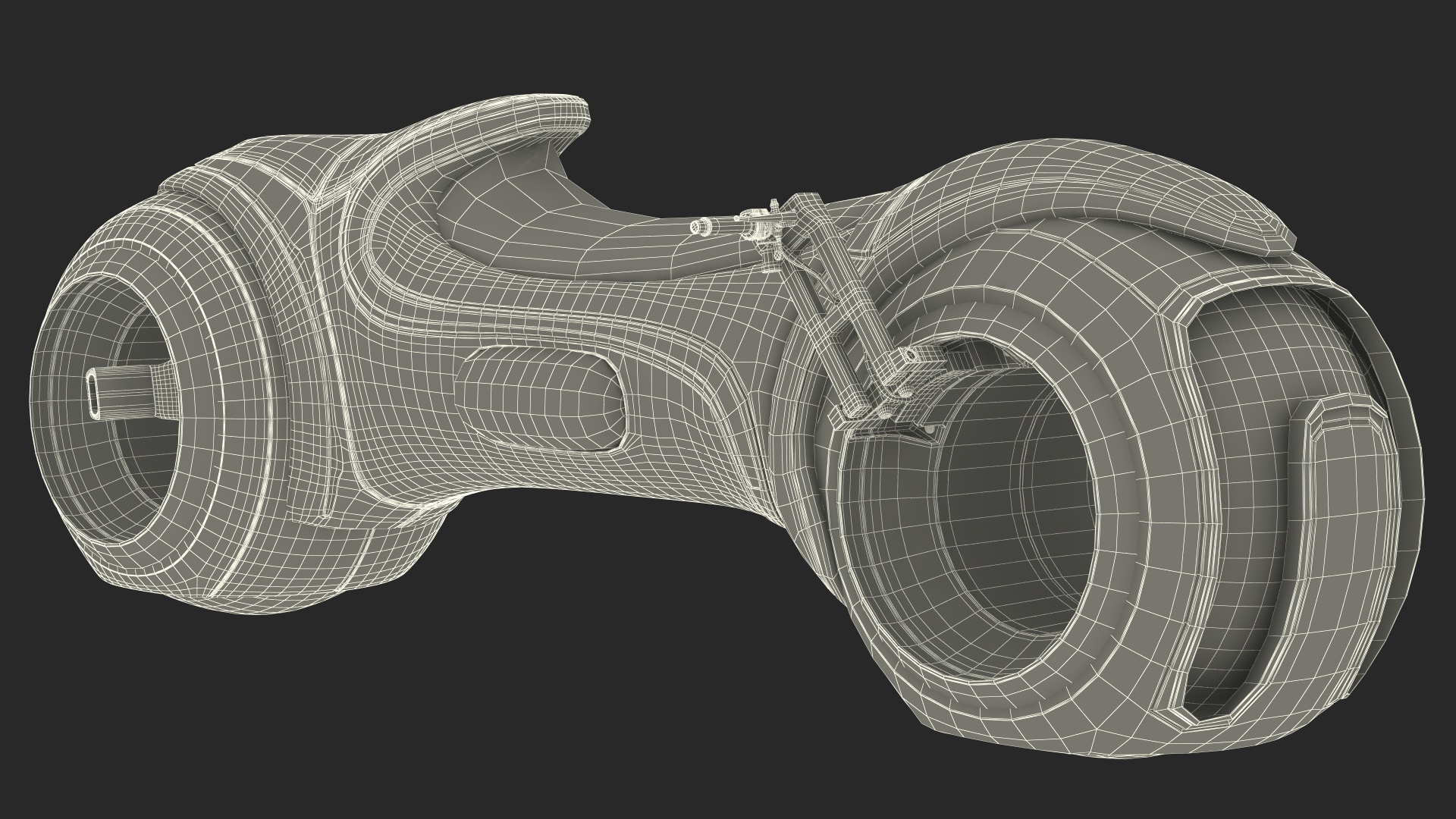 3D Futuristic Motorcycle Rigged model