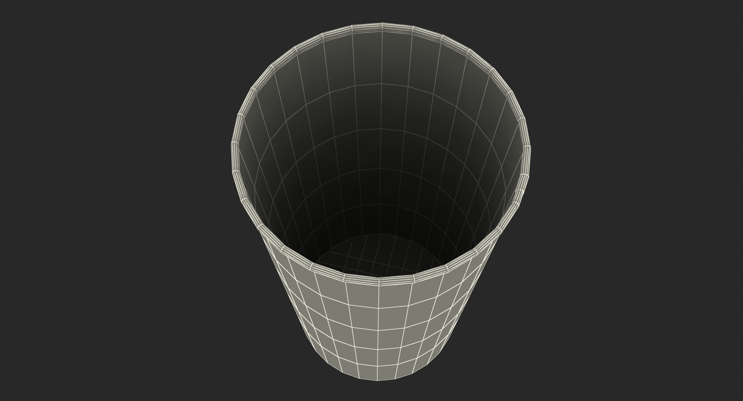 Empty Popcorn Cup 3D