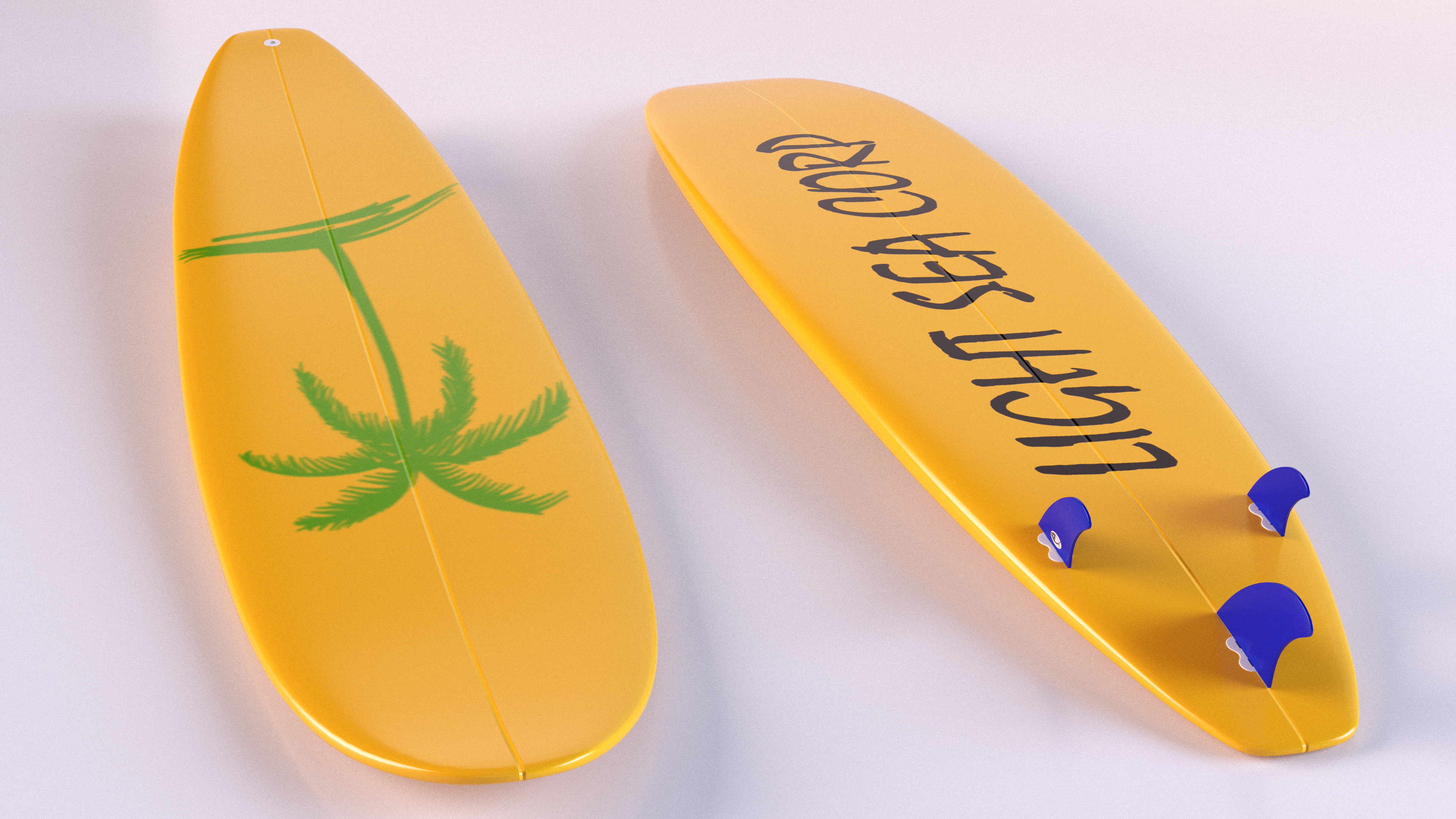 3D Hybrid Longboard Surfboard