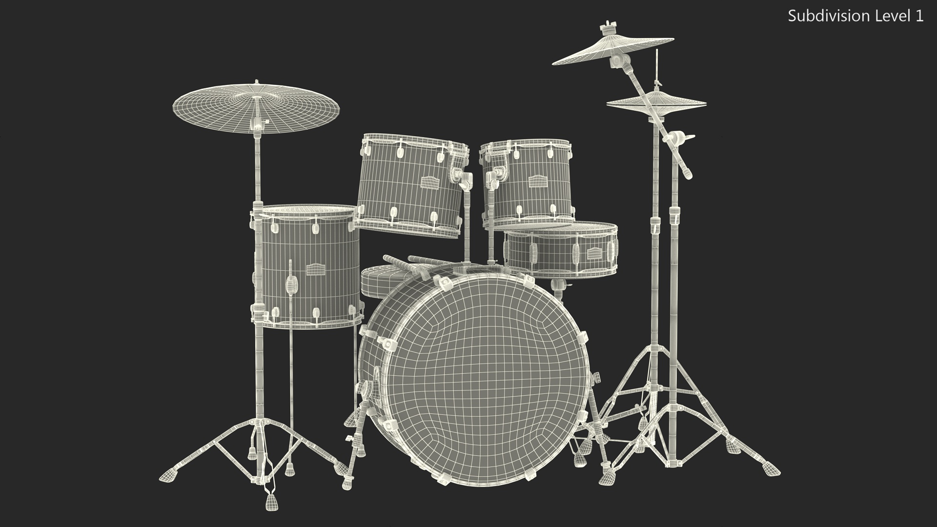 3D Plus 5 Piece Drum Kit