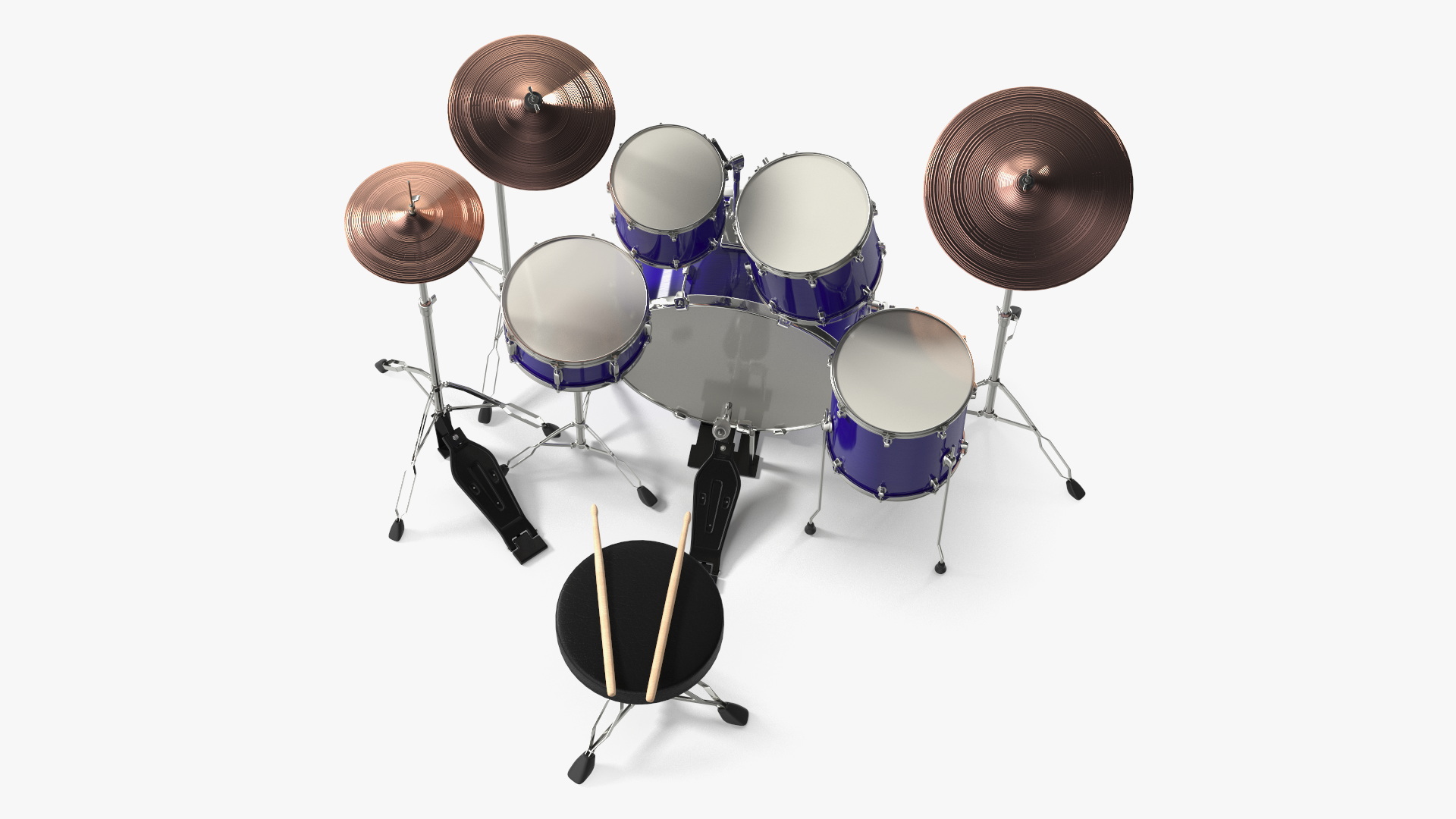 3D Plus 5 Piece Drum Kit