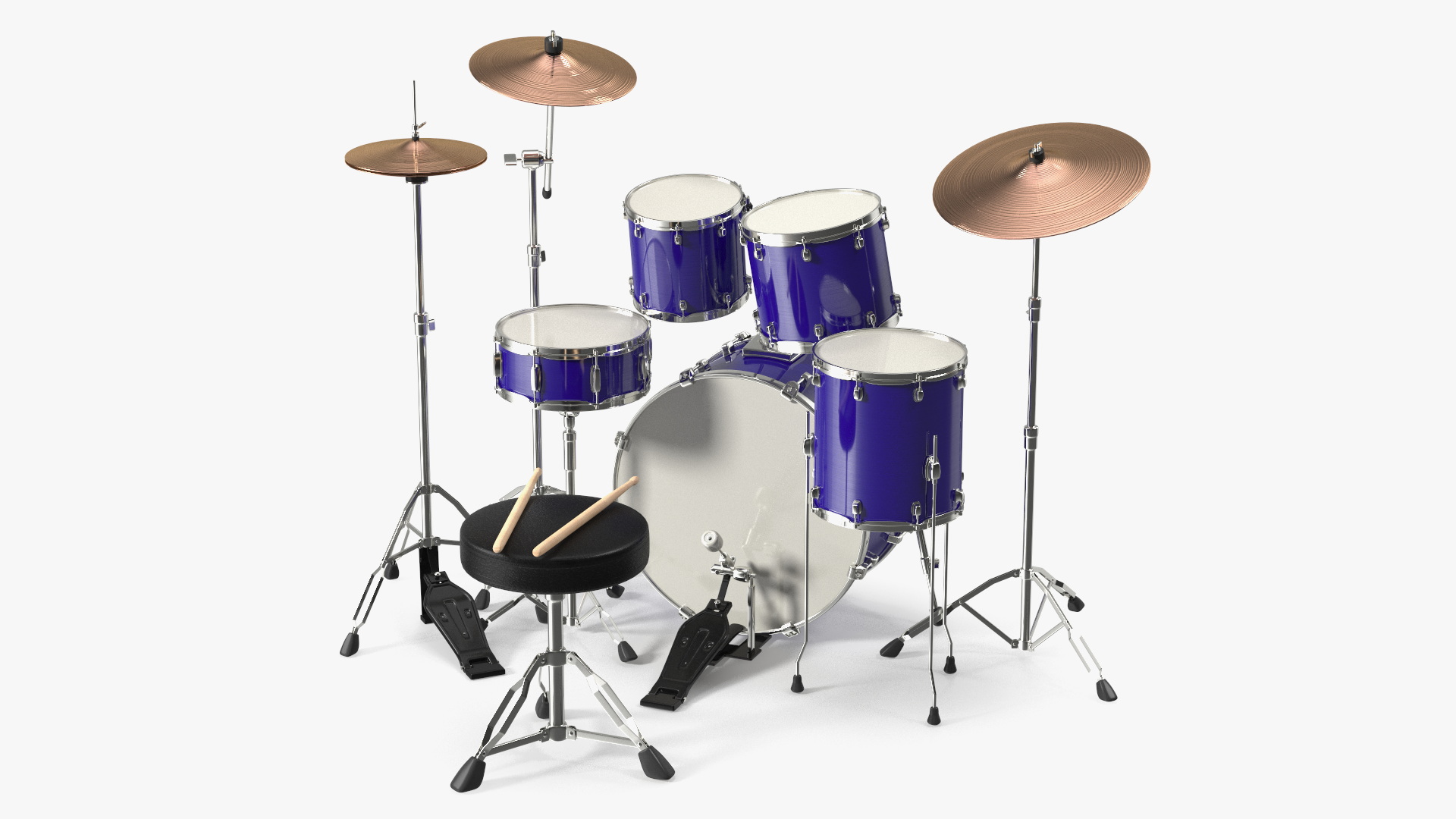 3D Plus 5 Piece Drum Kit