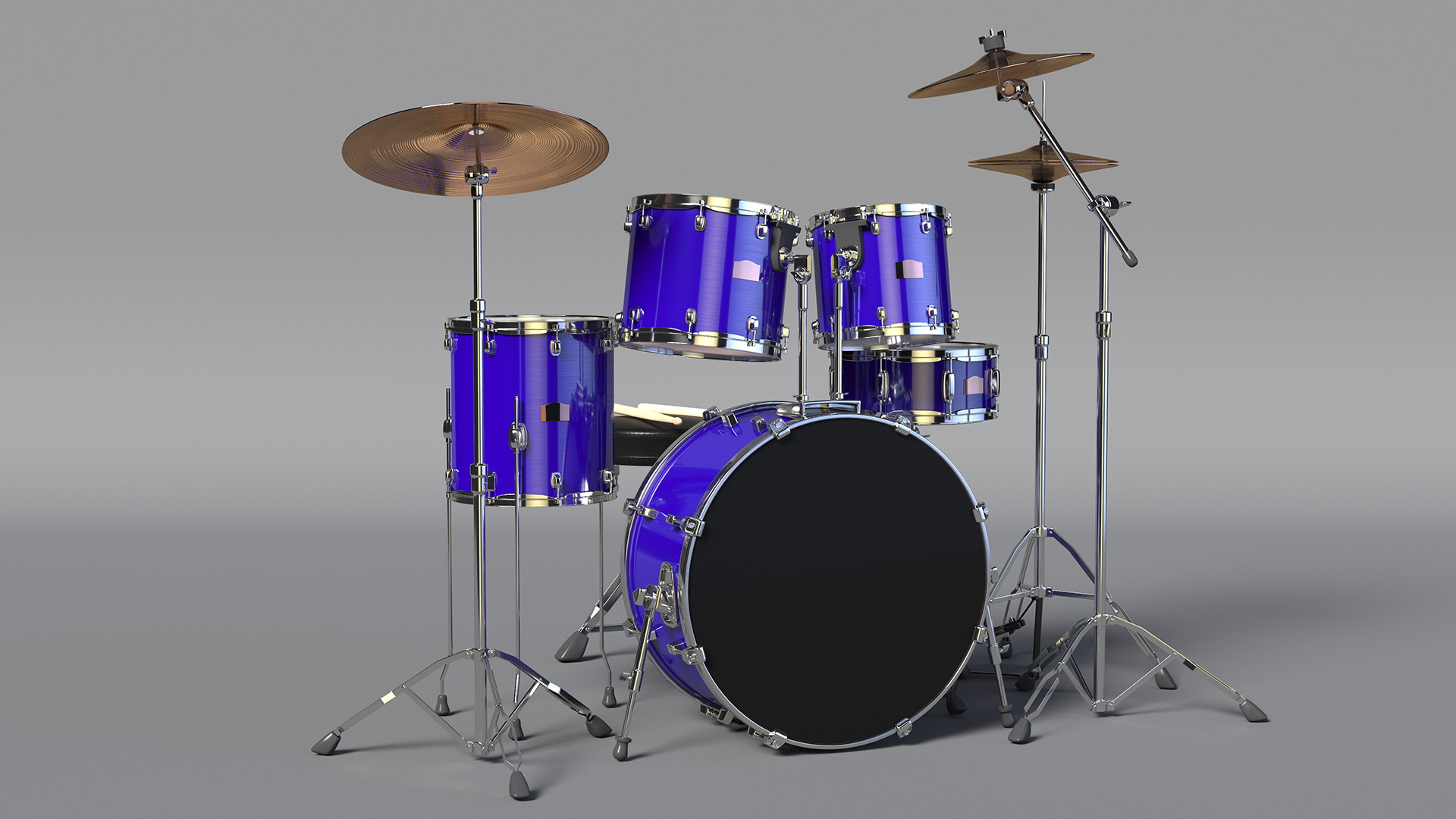 3D Plus 5 Piece Drum Kit