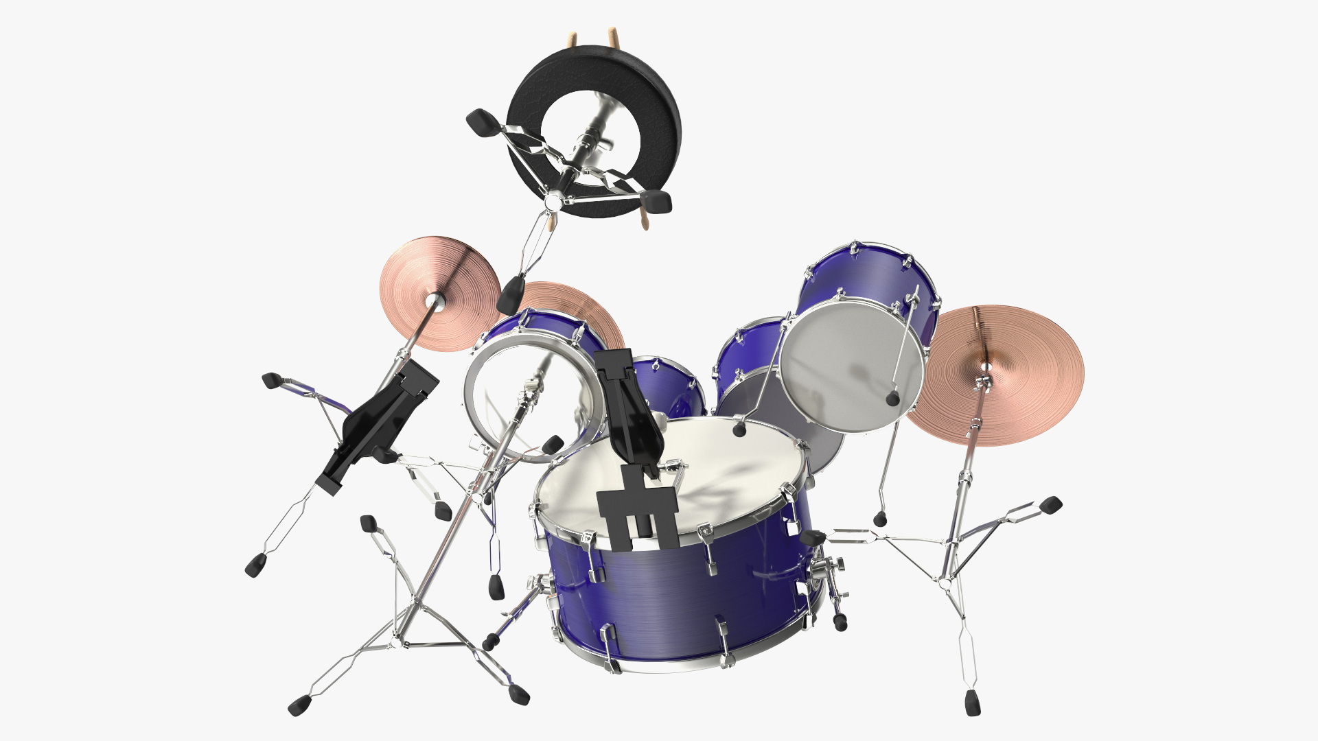 3D Plus 5 Piece Drum Kit