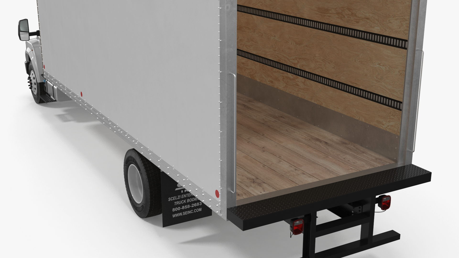 Ford F-650 Supertrack Cargo Rigged 3D model