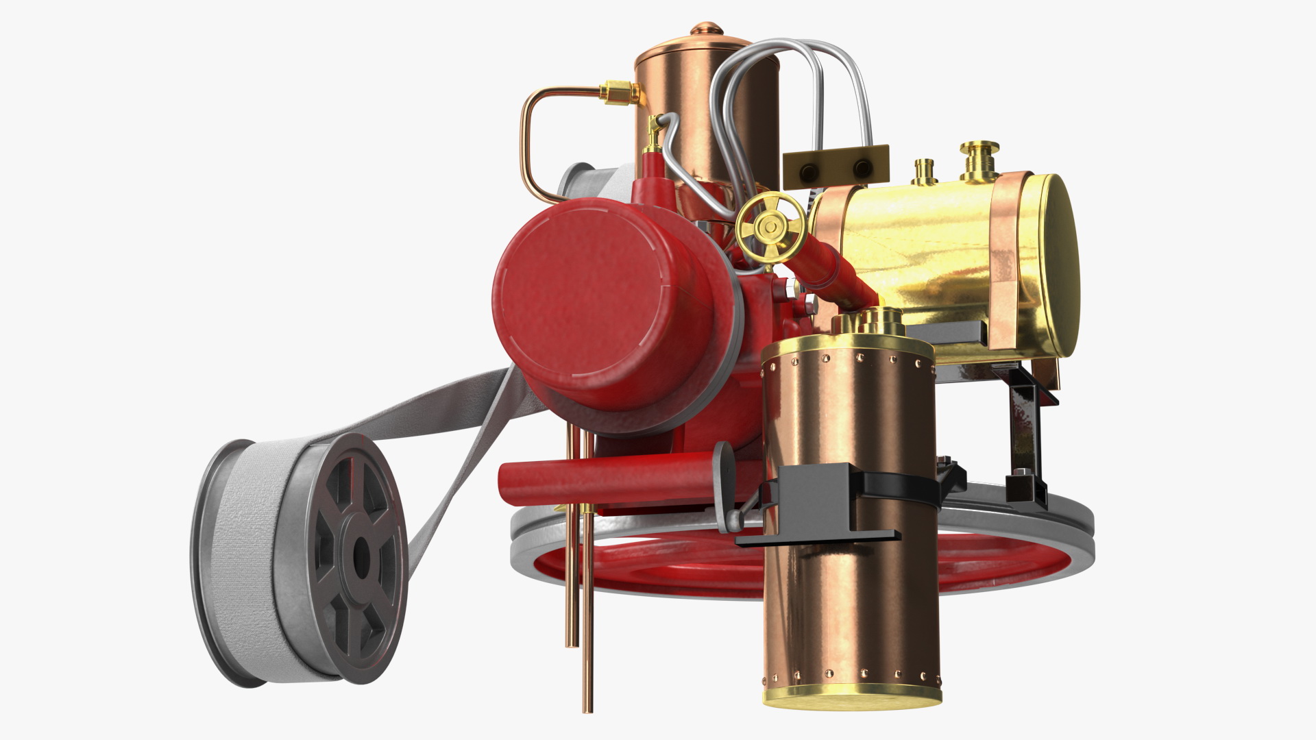 Two-Stroke Piston Engine 3D model