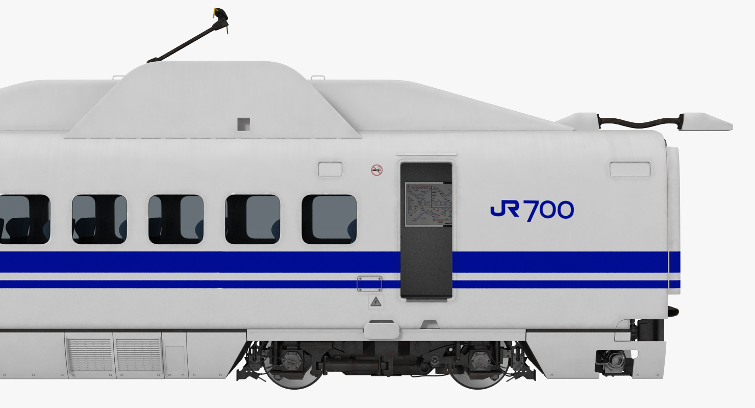 3D Bullet Train JR700 Japan Railways model