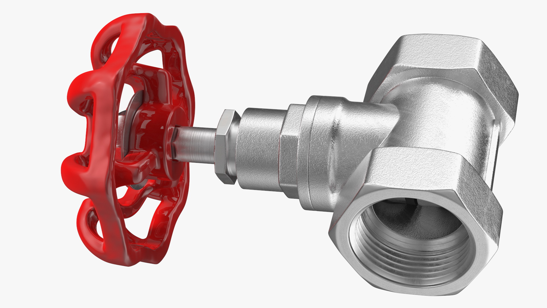 3D Globe Steam Stop Valve Steel model