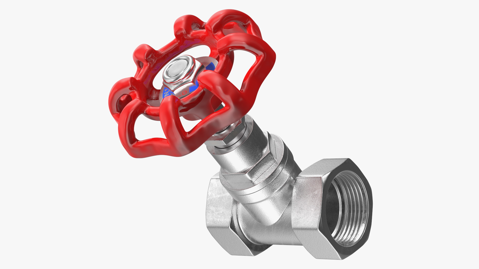 3D Globe Steam Stop Valve Steel model