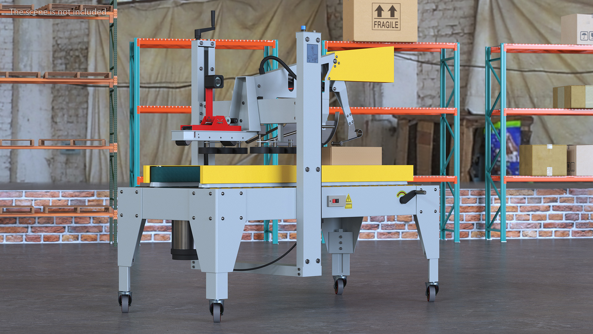 3D Automatic Box Packing Machine Yellow