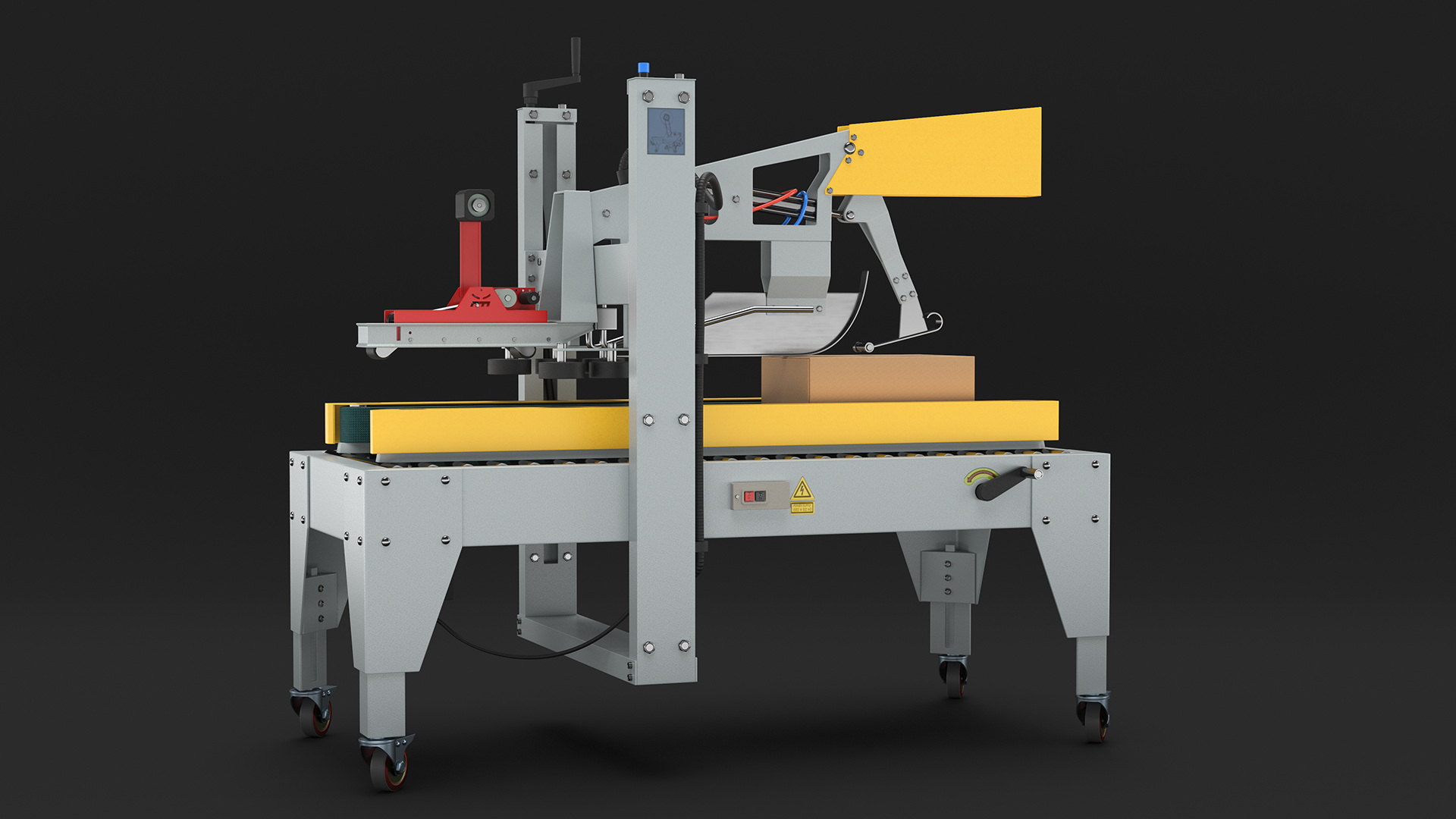 3D Automatic Box Packing Machine Yellow