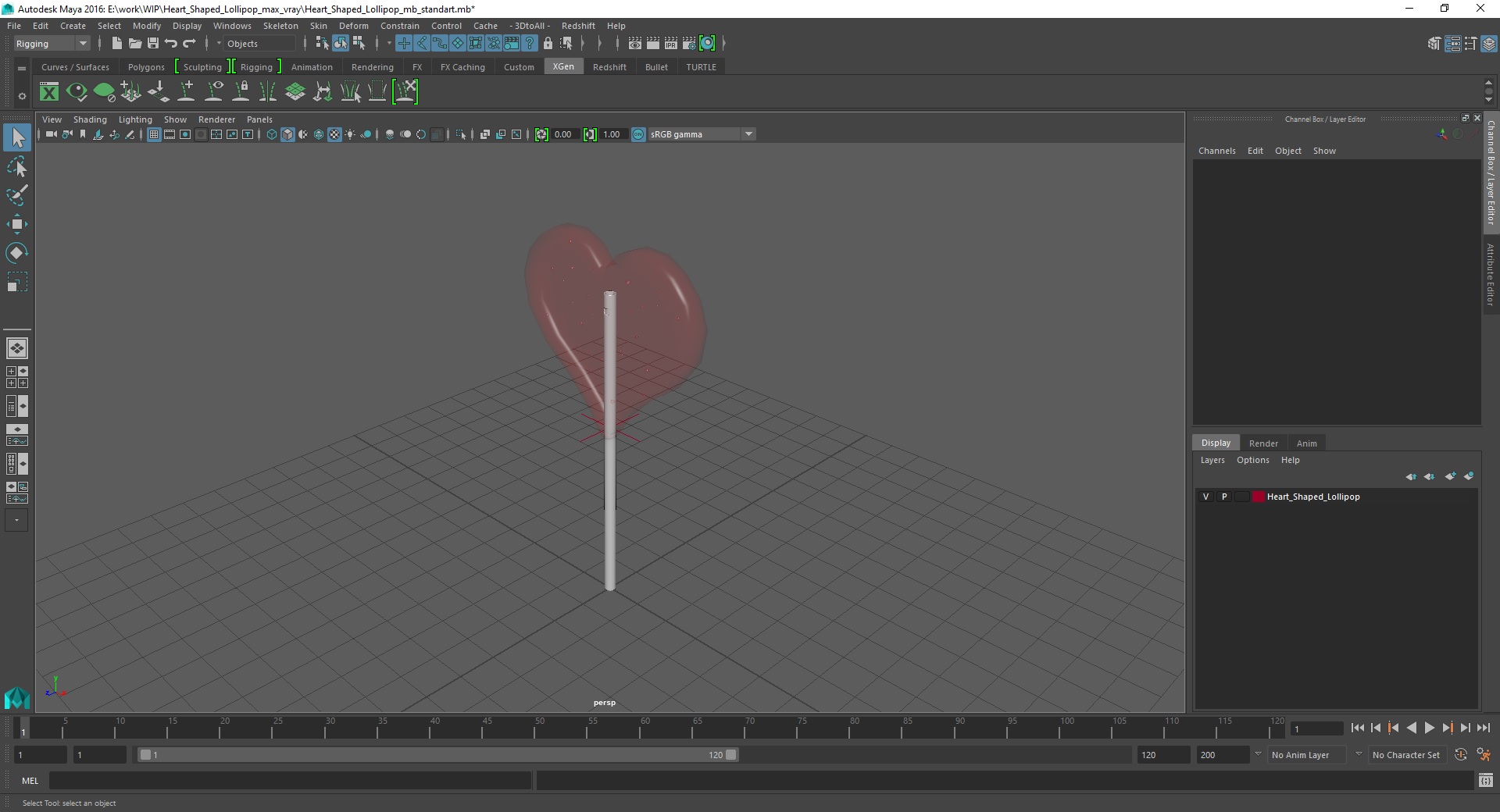 3D Heart Shaped Lollipop