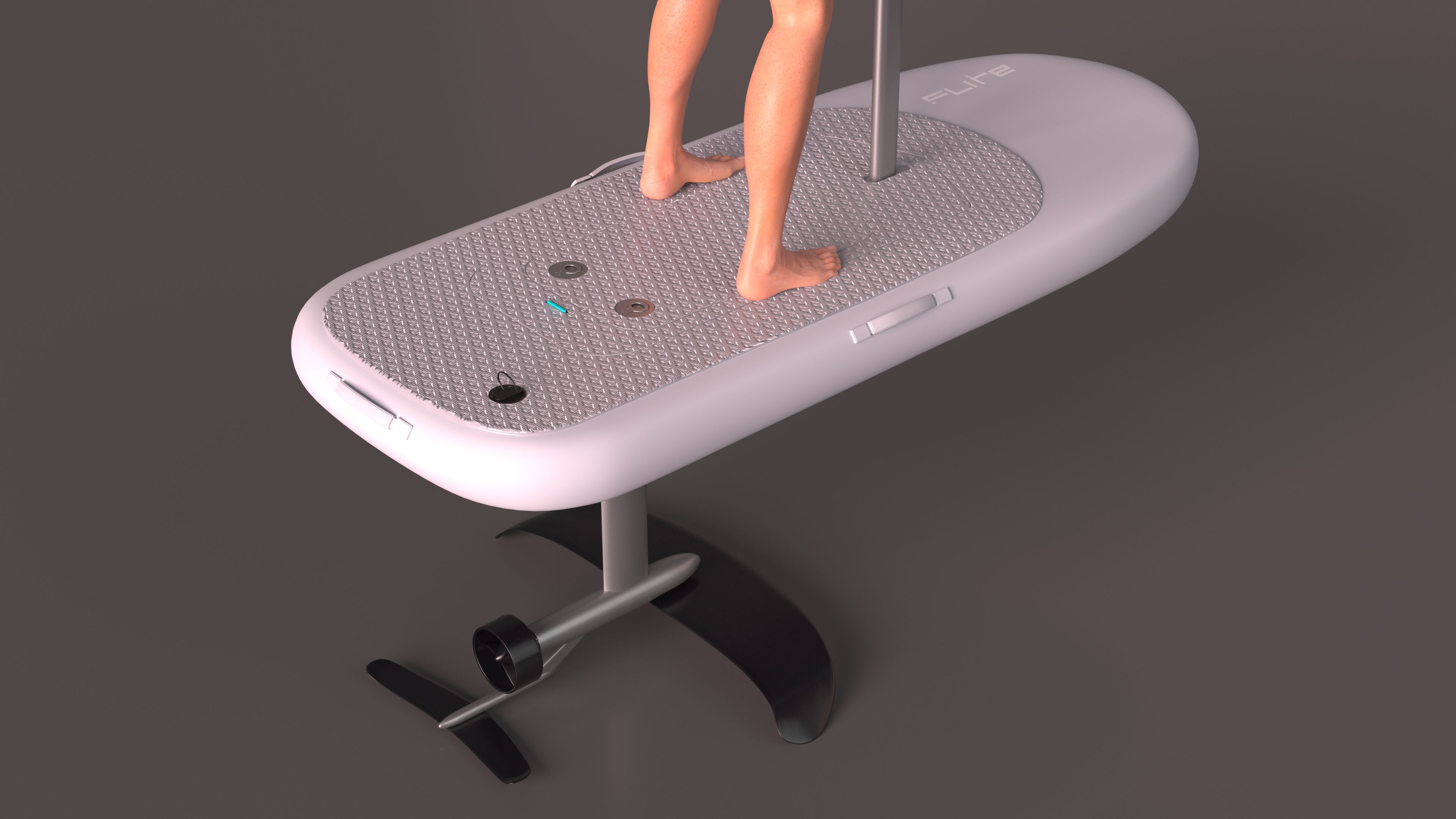 Man on Flitescooter 3D model