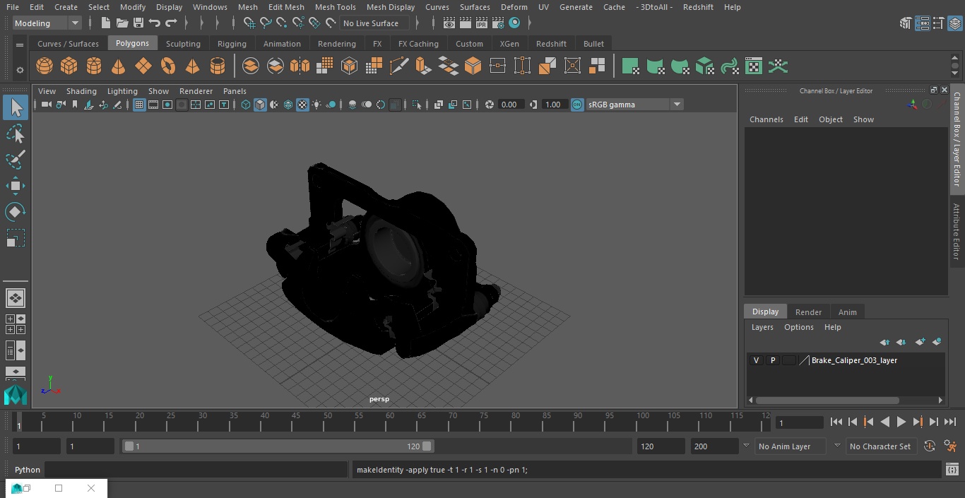 3D Brake Caliper model