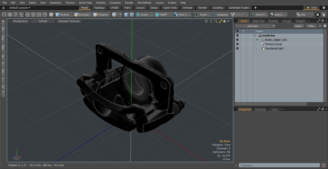 3D Brake Caliper model