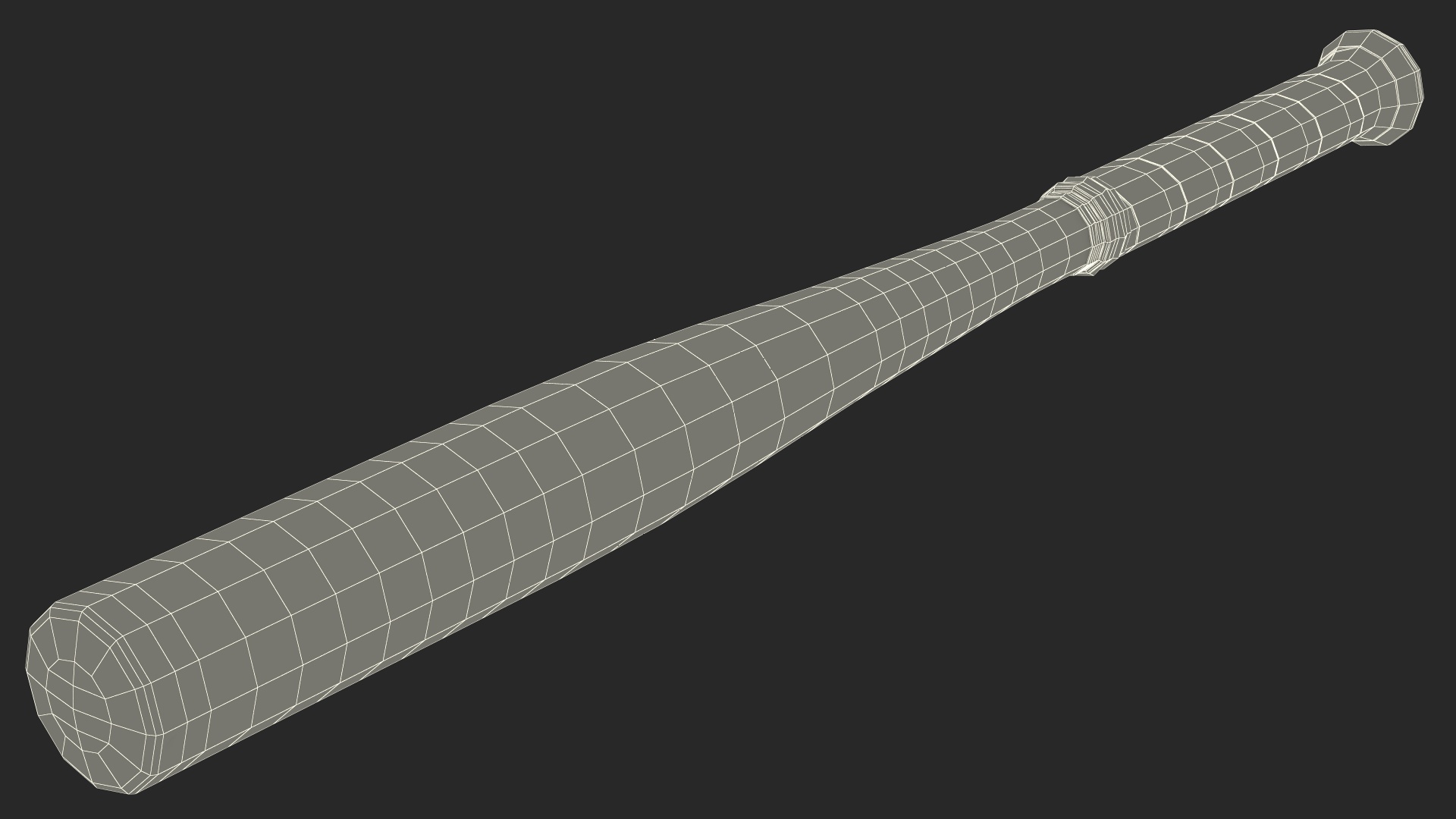 3D Baseball Bat Steel model