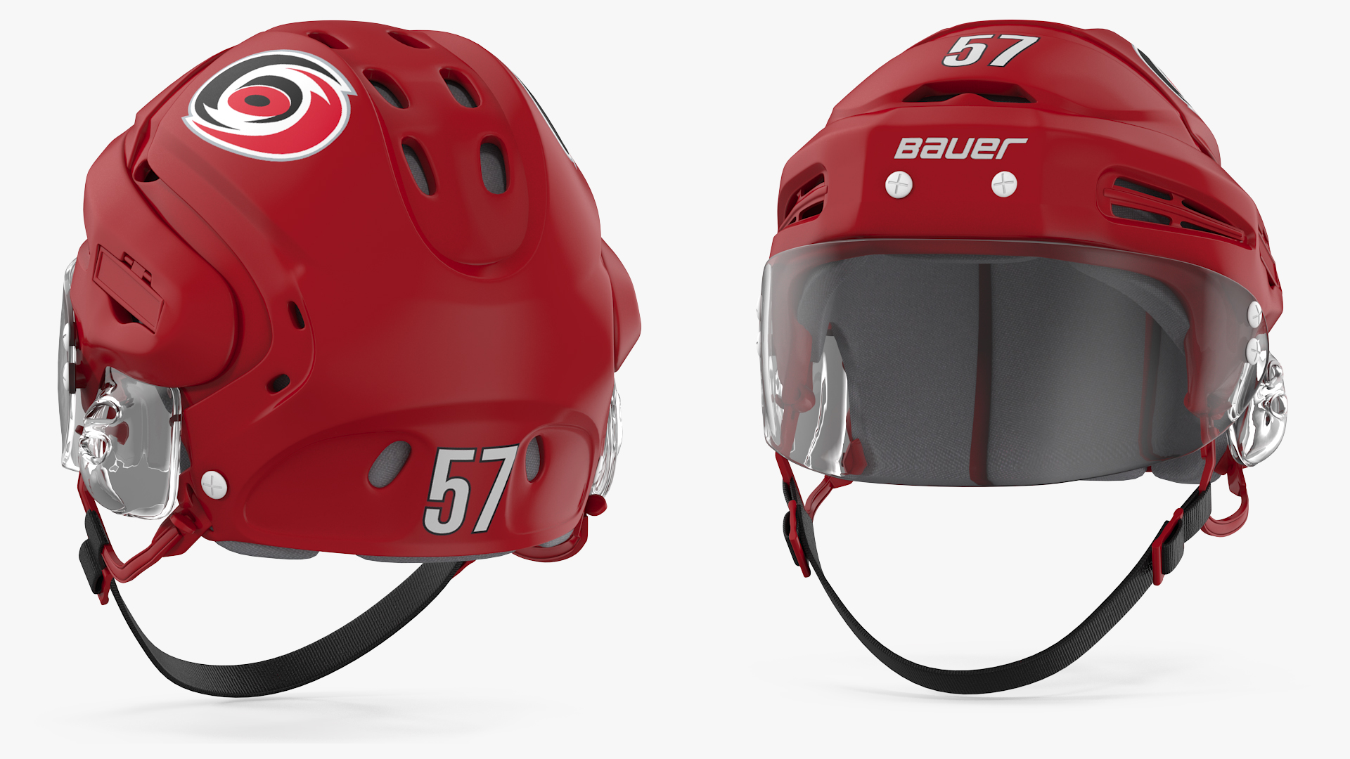 3D Hockey Helmet Carolina Hurricanes model