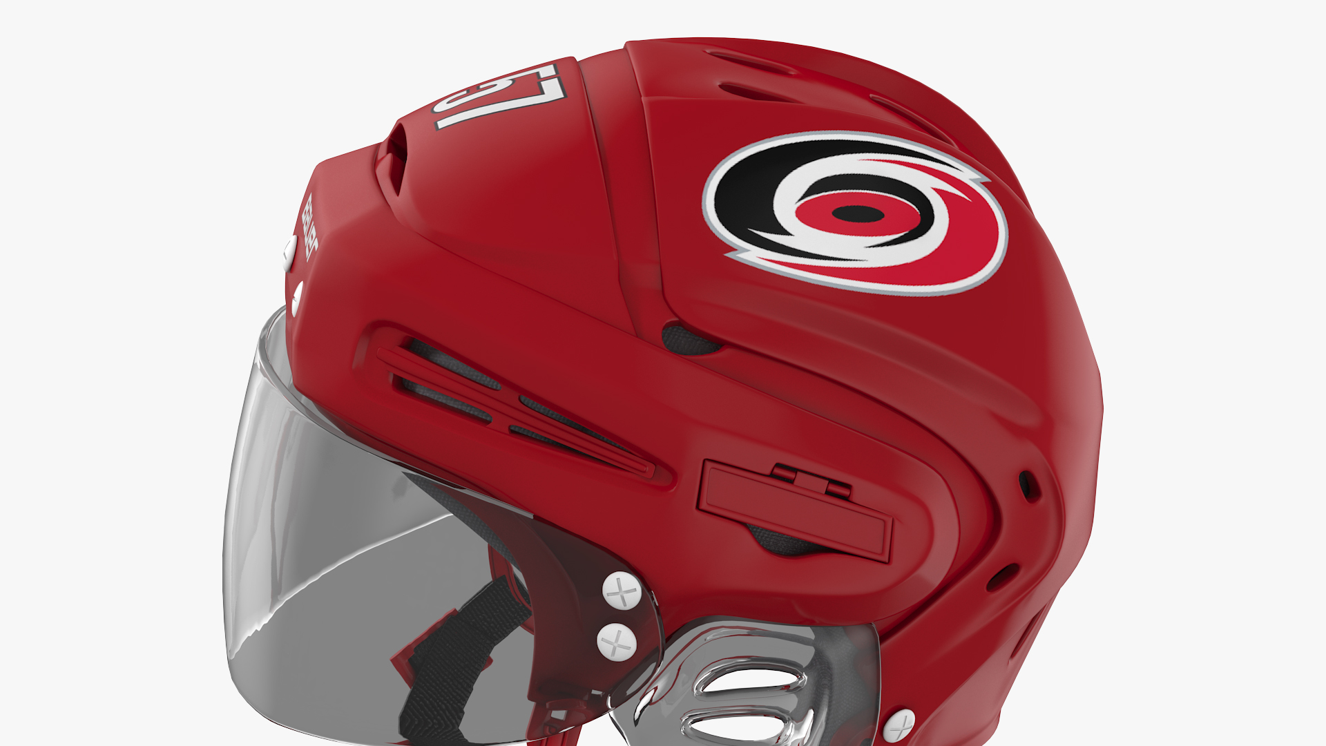 3D Hockey Helmet Carolina Hurricanes model