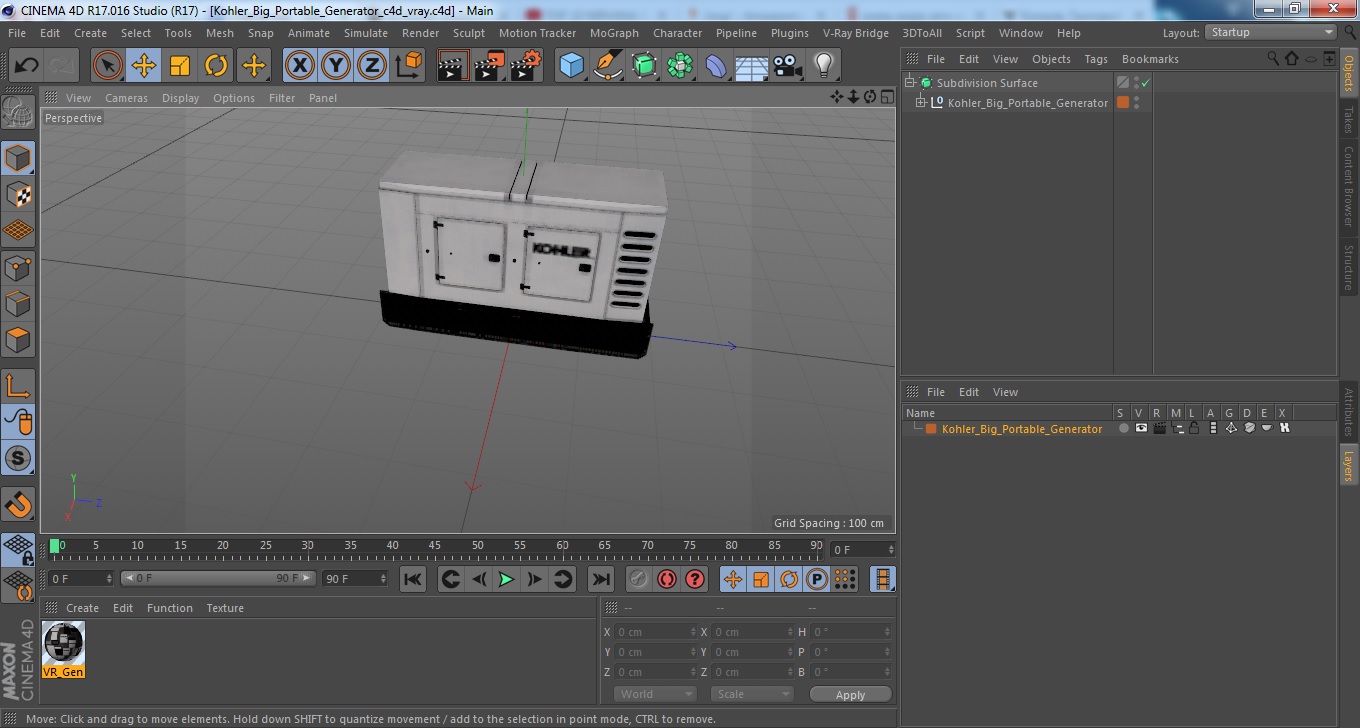 Kohler Big Portable Generator 3D model