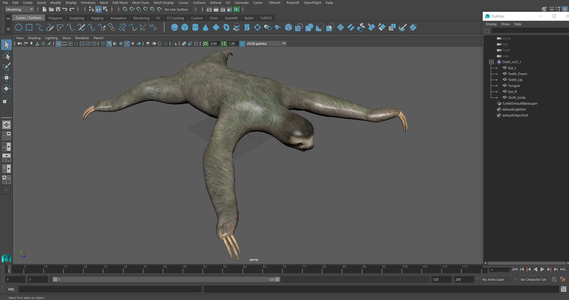 Sloth 3D model