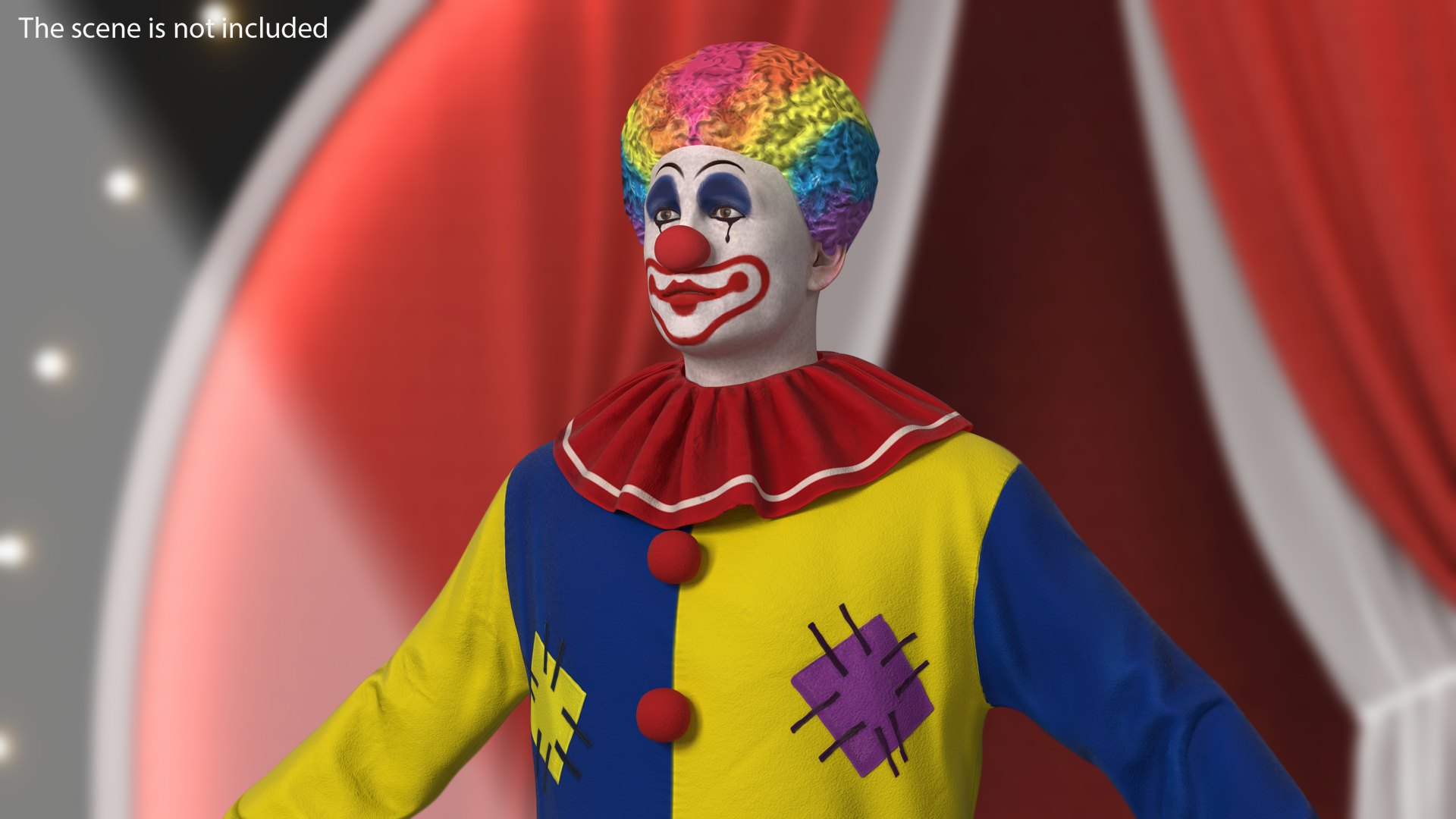 3D model Clown Costume Rigged