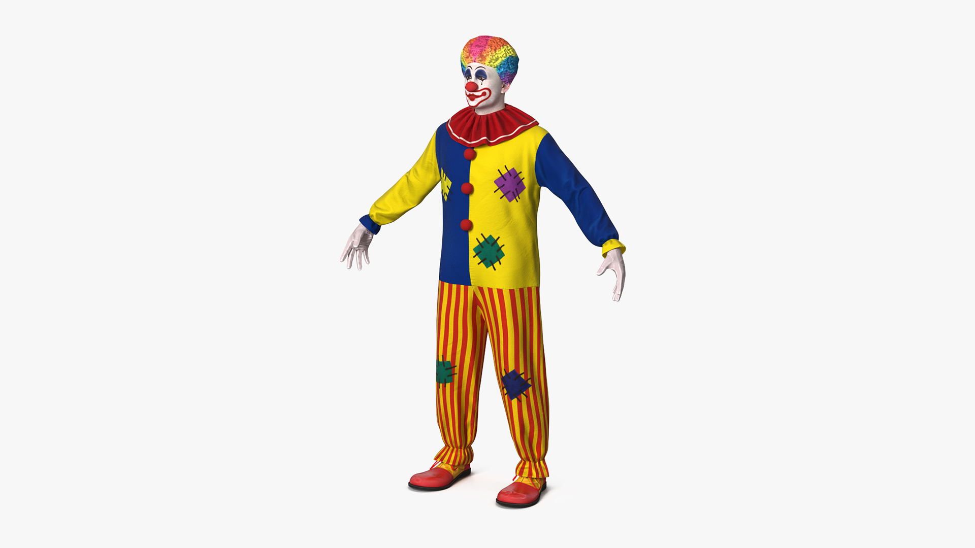 3D model Clown Costume Rigged