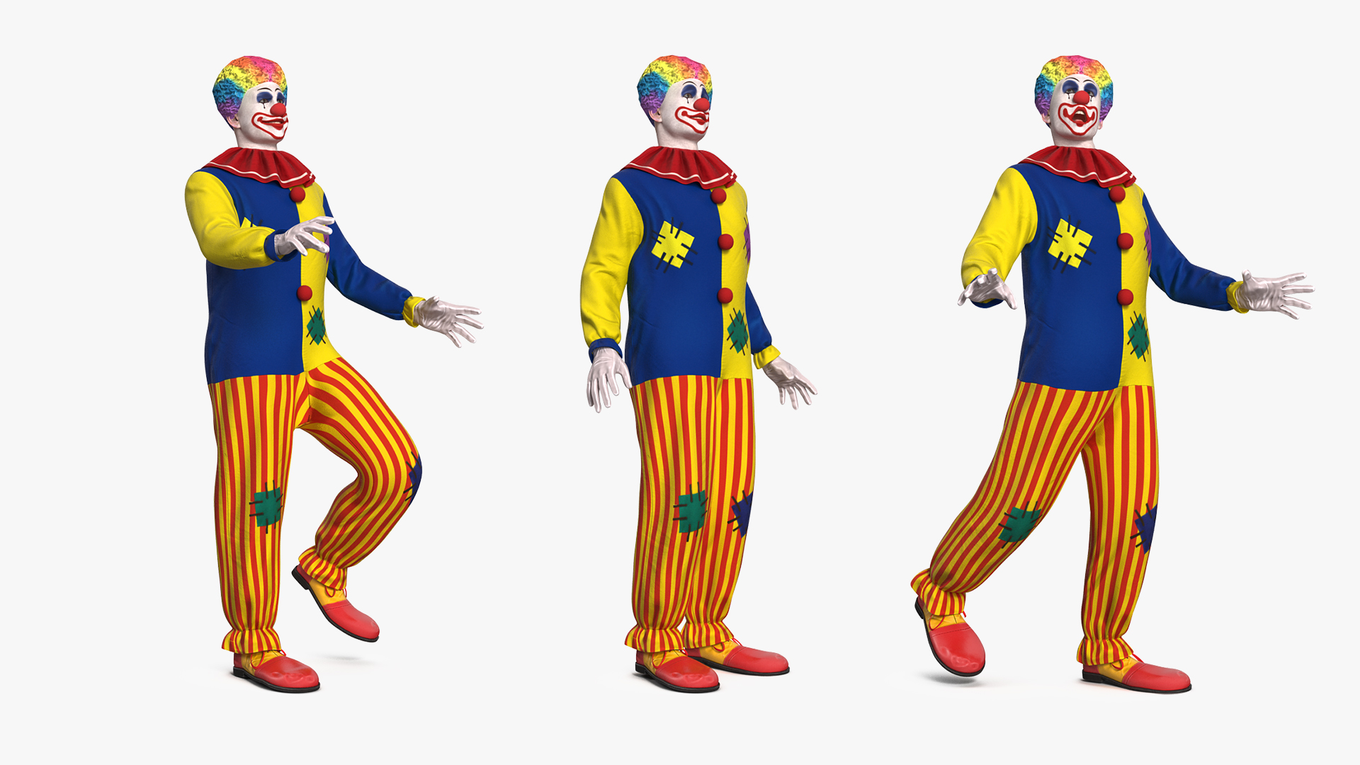 3D model Clown Costume Rigged