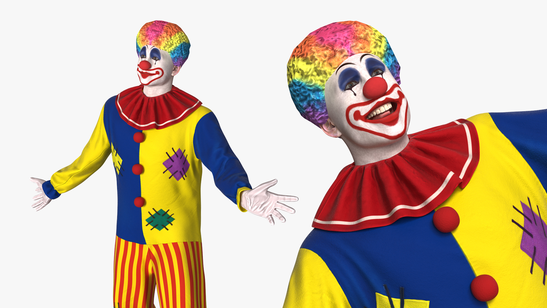 3D model Clown Costume Rigged