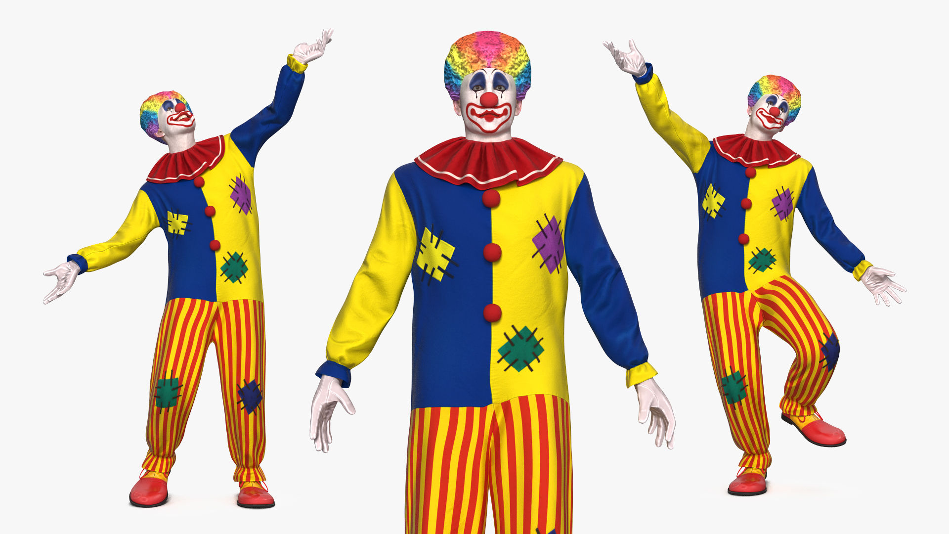 3D model Clown Costume Rigged