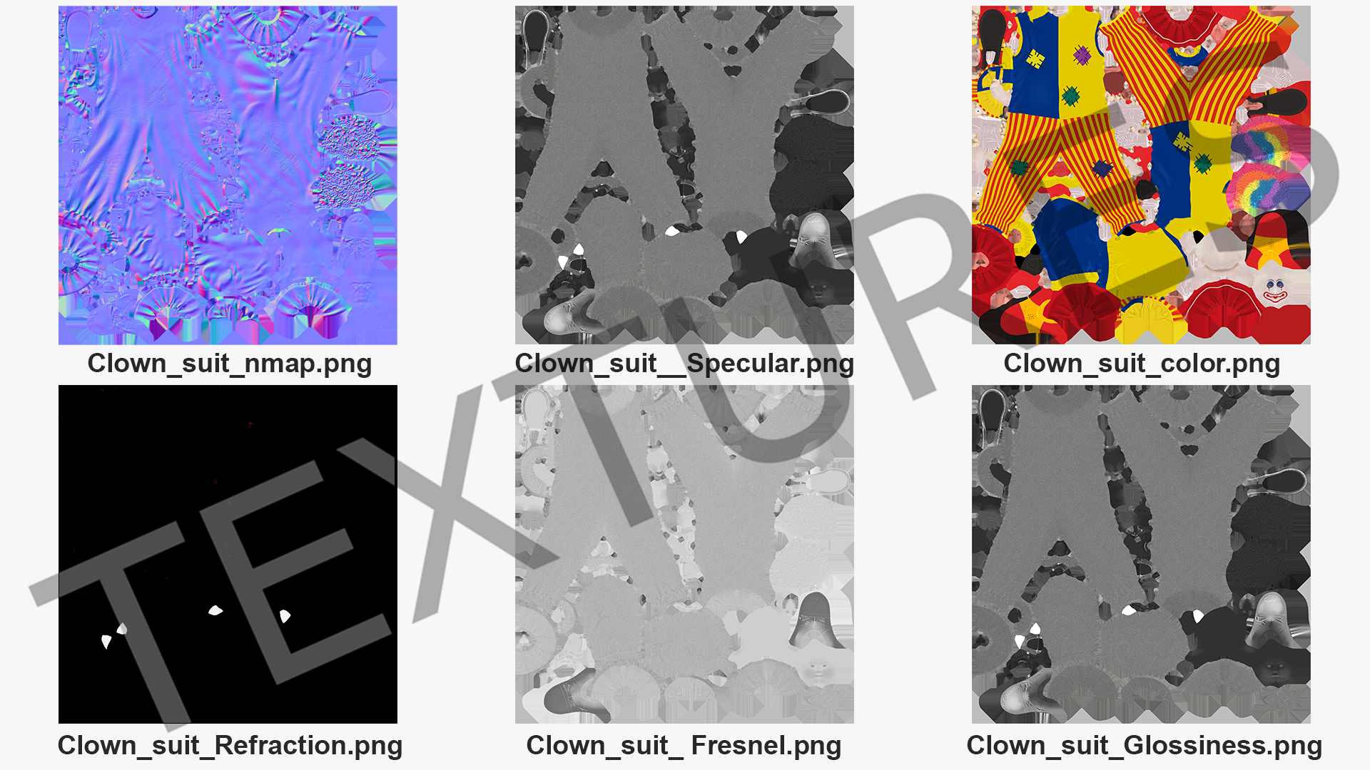 3D model Clown Costume Rigged