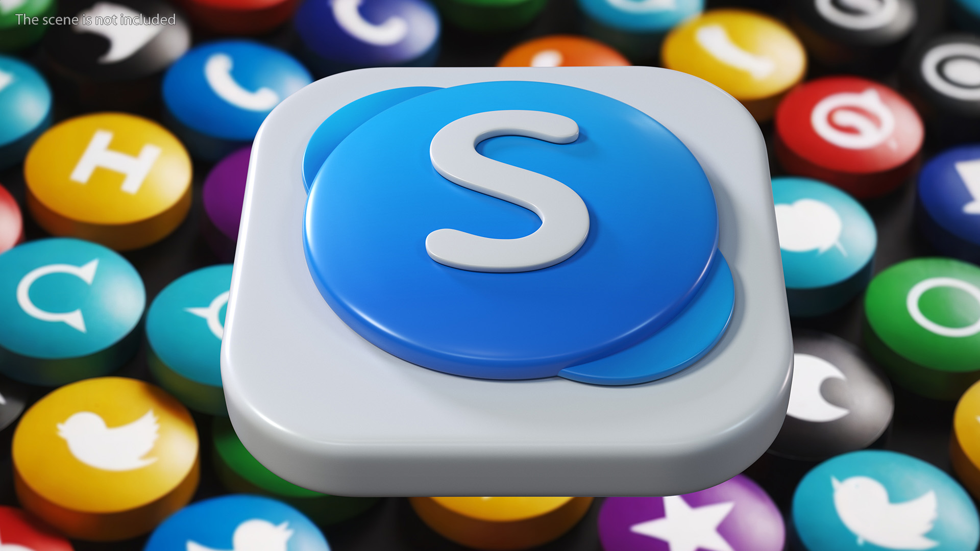 3D model Skype Icon