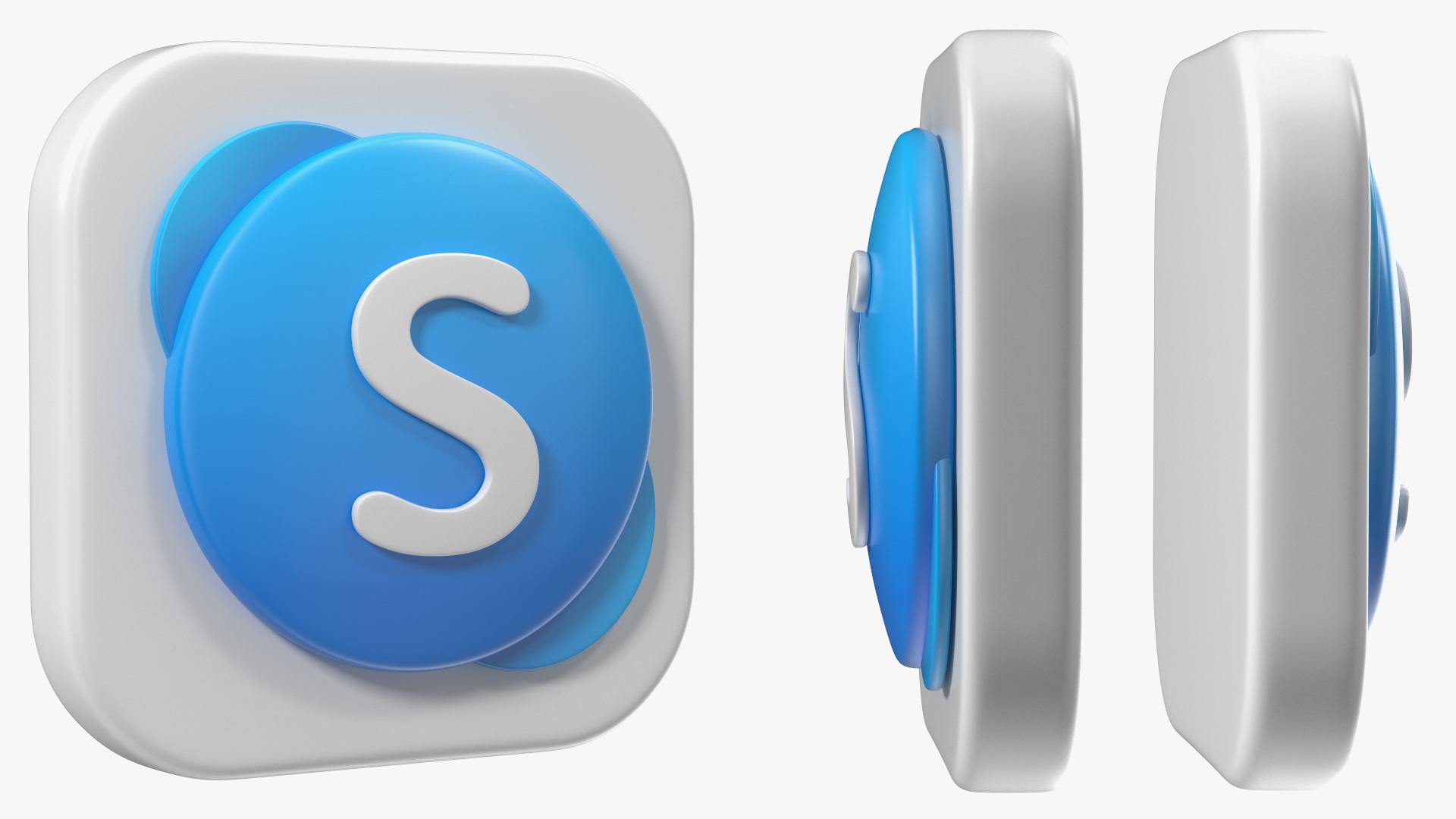 3D model Skype Icon