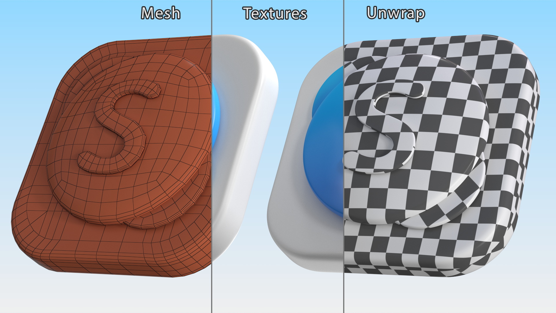 3D model Skype Icon